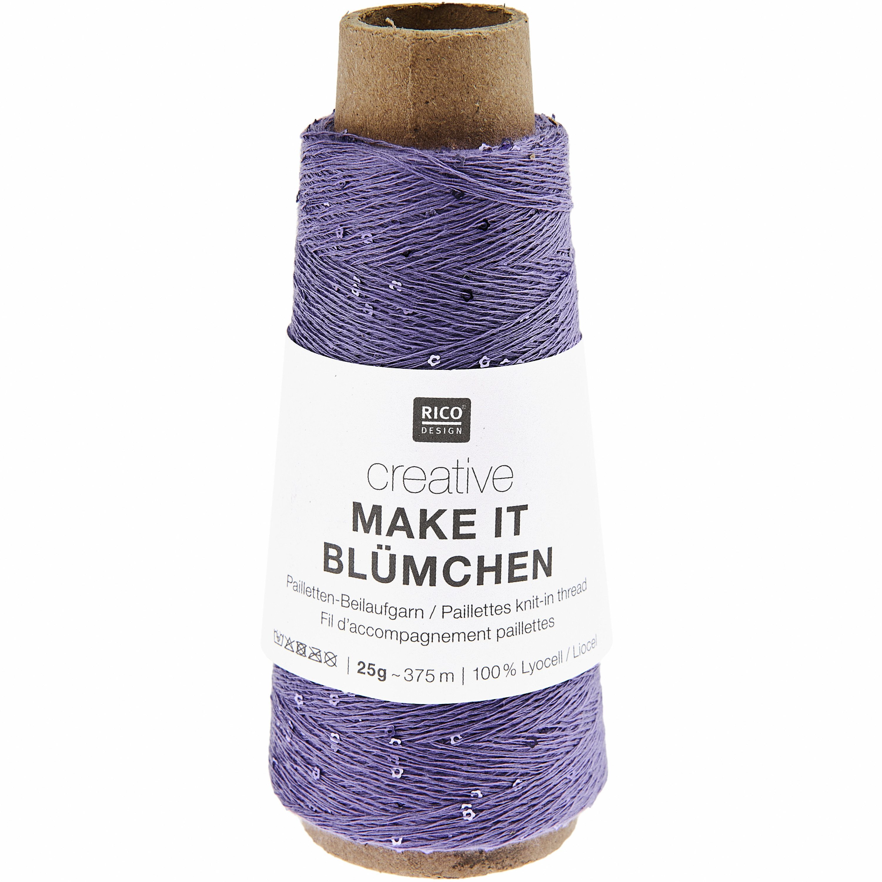Rico Design Make It Blümchen Häkelwolle, 25 g, 375 m