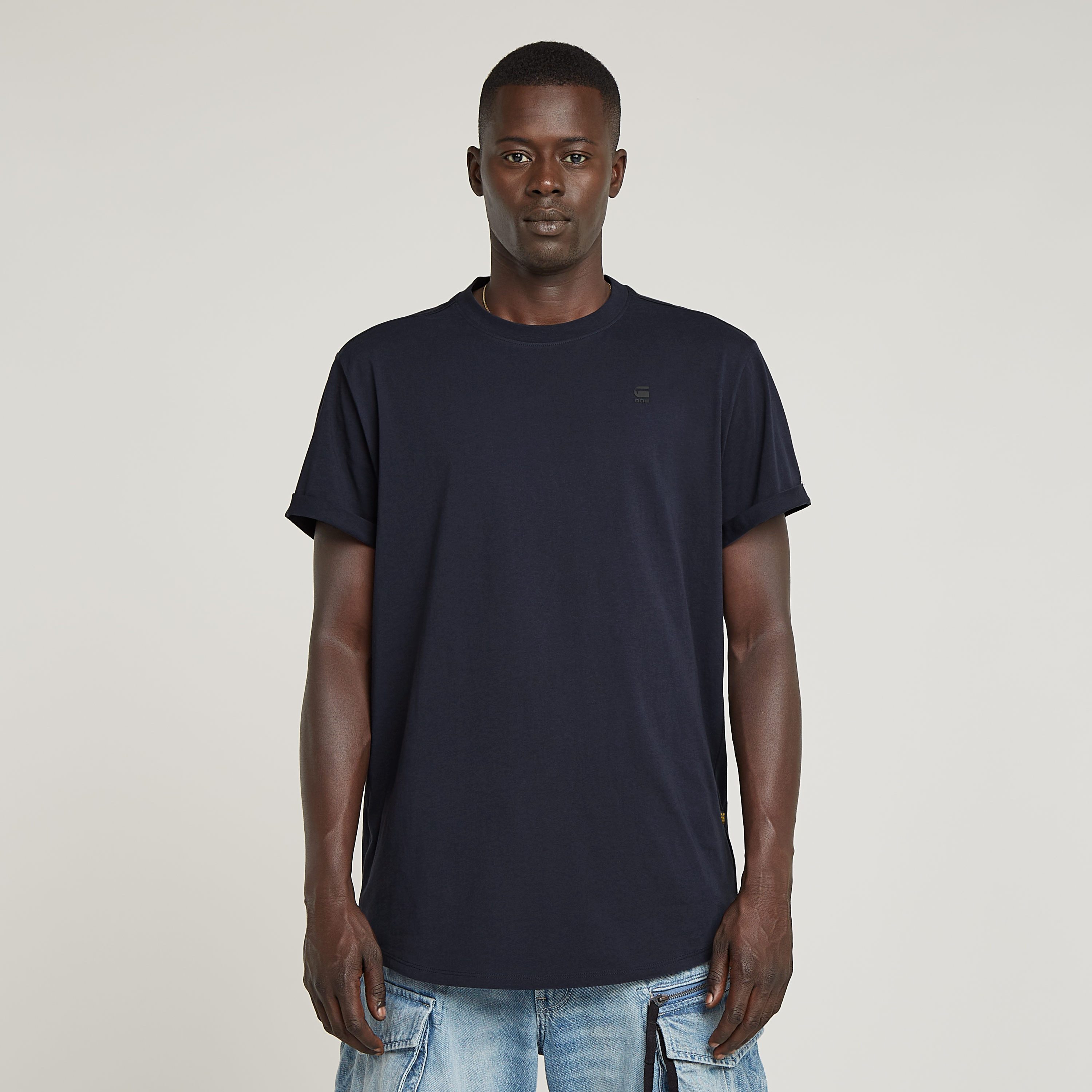 G-STAR Kurzarmshirt Lash Rundhals, Logoapplikation günstig online kaufen