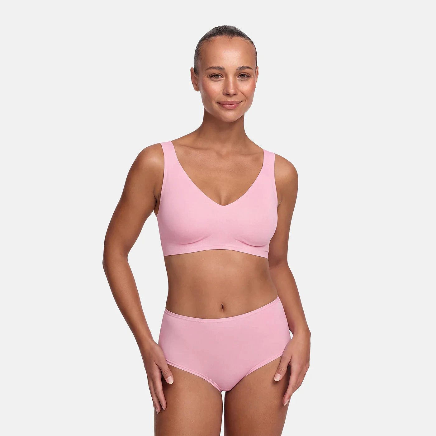cfab (creamy fabrics) Bügelloser BH Comfort Minimizer BH-Candy Pink-2XL (1-tlg)