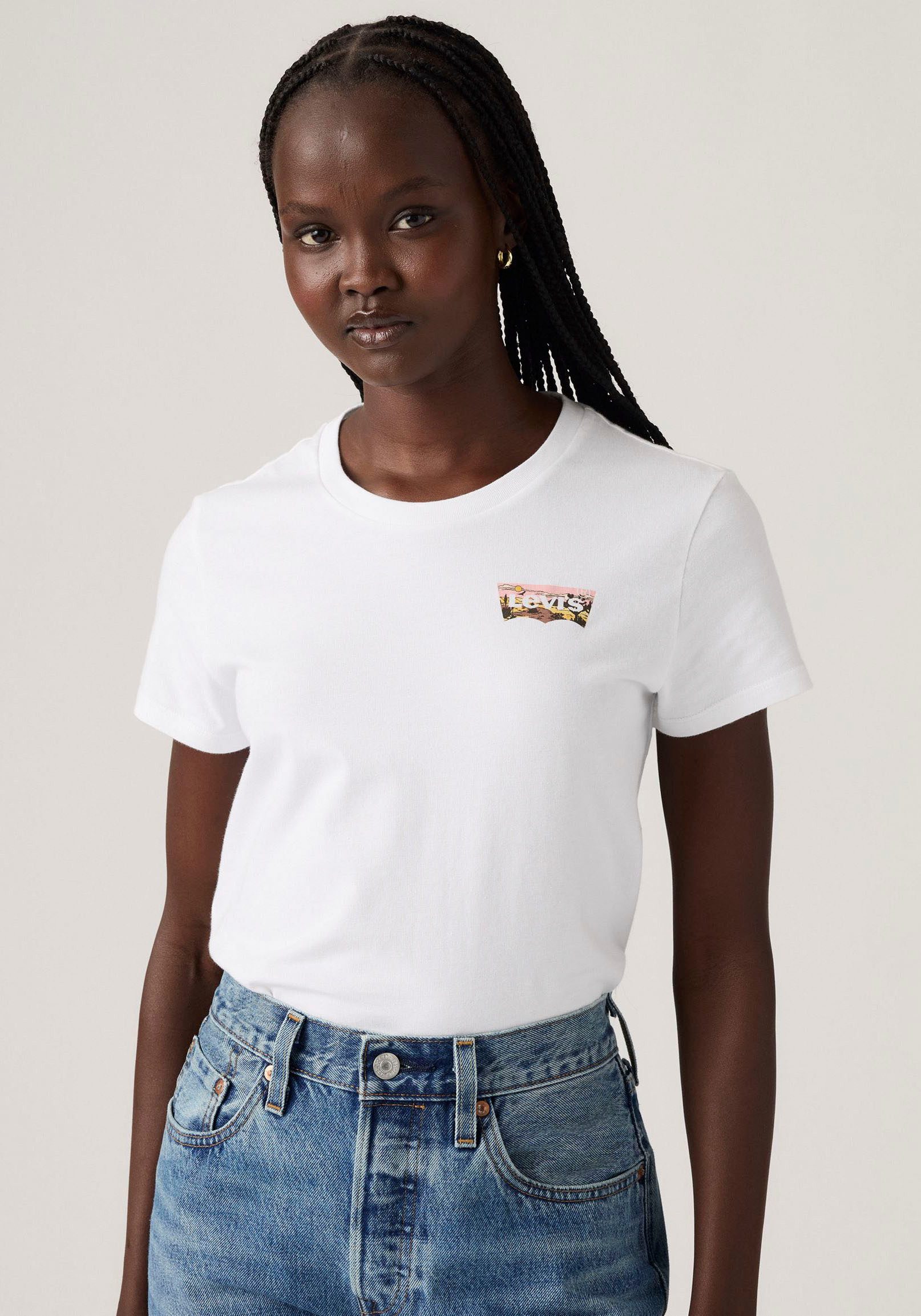 Levi's® T-Shirt THE PERFECT TEE mit Batwing-Logoprint günstig online kaufen