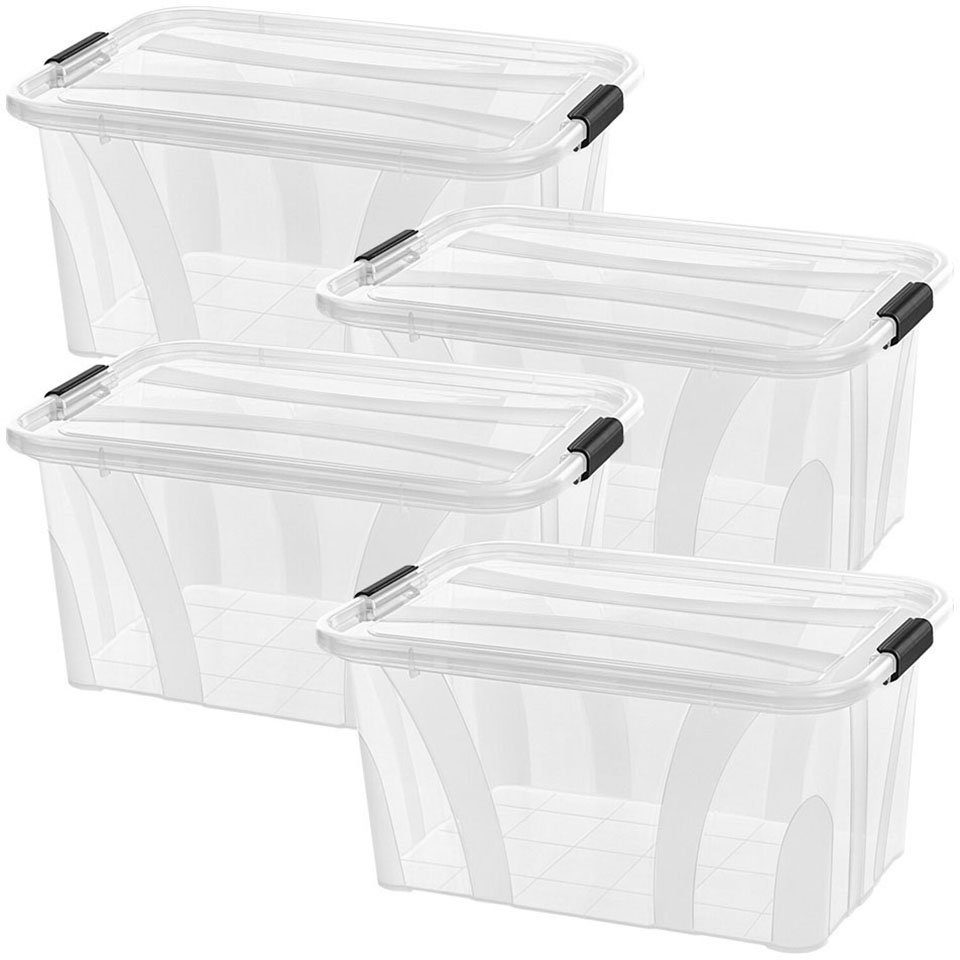 Siena Home Aufbewahrungsbox Anzio (Set, 4 St), Kunststoff, 100% recyclebar günstig online kaufen