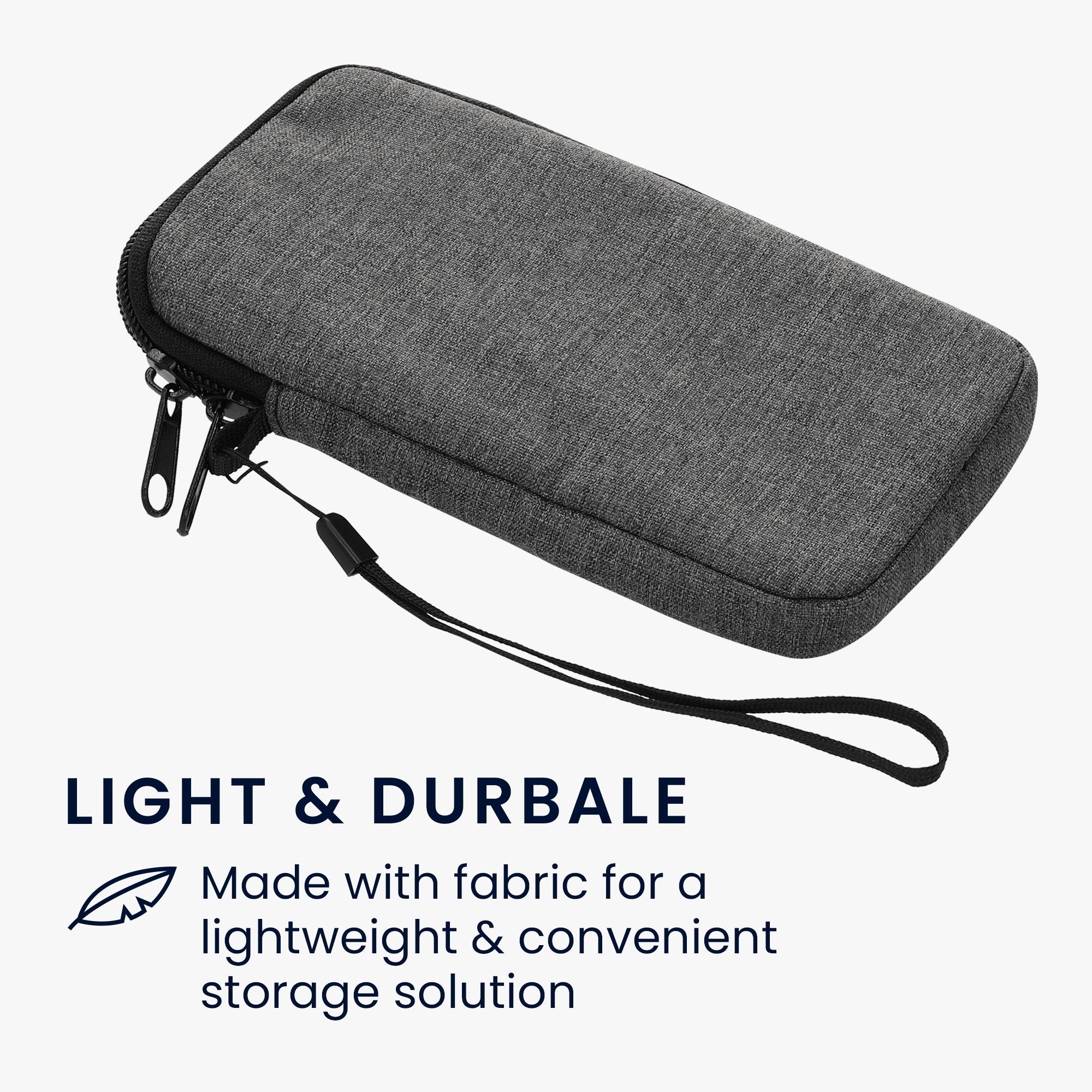 kwmobile Handytasche Handytasche für Smartphones XL - 6,7/6,8" (1-tlg), Stoff Handy Hülle - Handy Tasche Sleeve Pouch