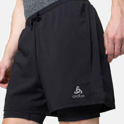 Odlo 2-in-1-Shorts Essential 5 Inch 2-in-1 Laufshorts Men 323072-15000 Leichte Runningshort mit Sprinter