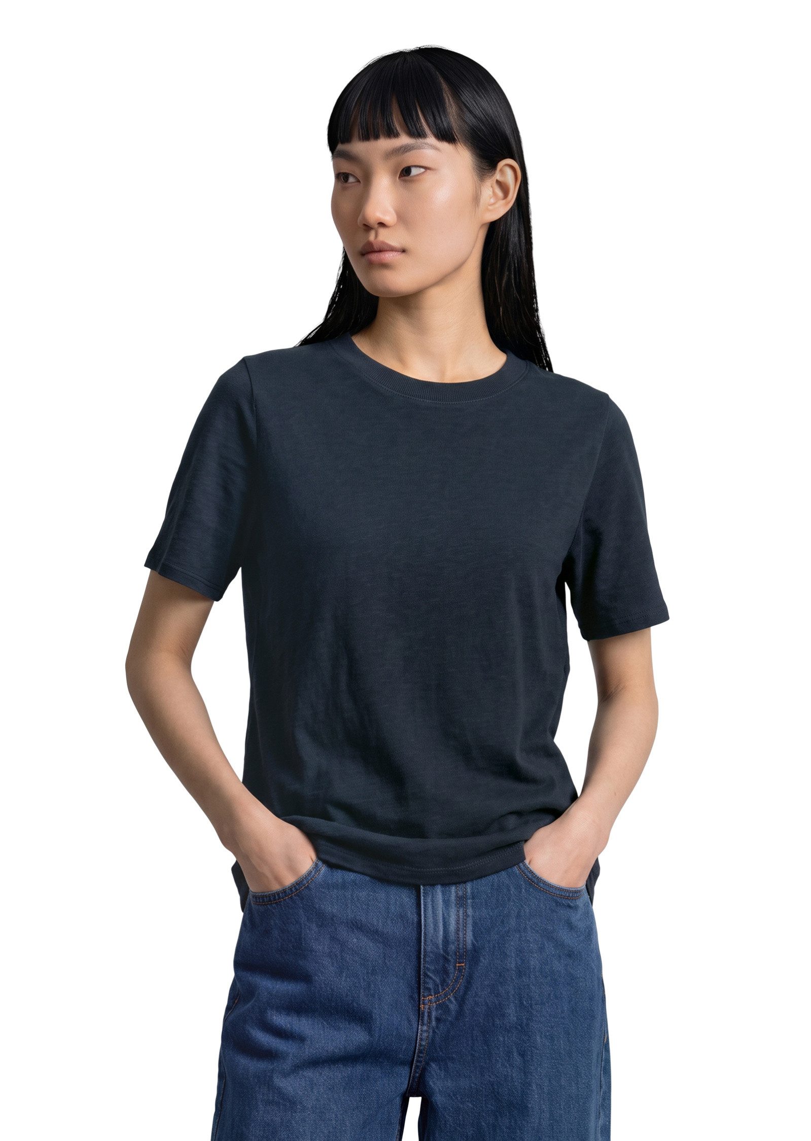 Marc O'Polo DENIM T-Shirt aus softer Bio-Baumwolle