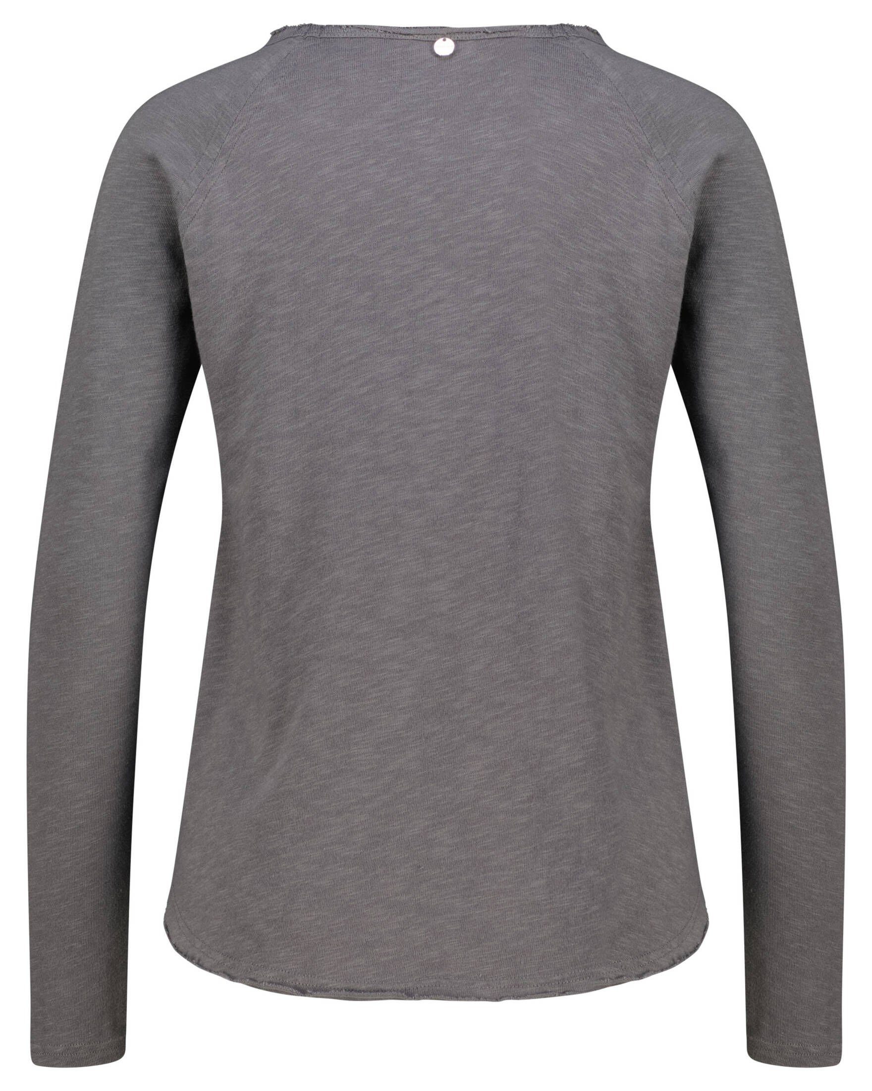Rich & Royal T-Shirt Damen LONGSLEEVE HEAVYJERSEY (14) Langarmshirt anthrazit (1-tlg) ORGANIC