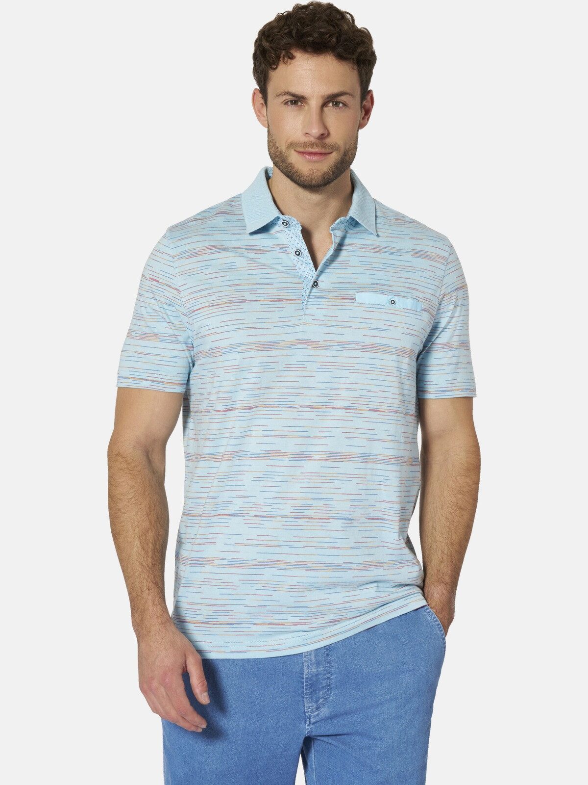 Babista Poloshirt ORVENTO mit feinem Allover-Muster günstig online kaufen