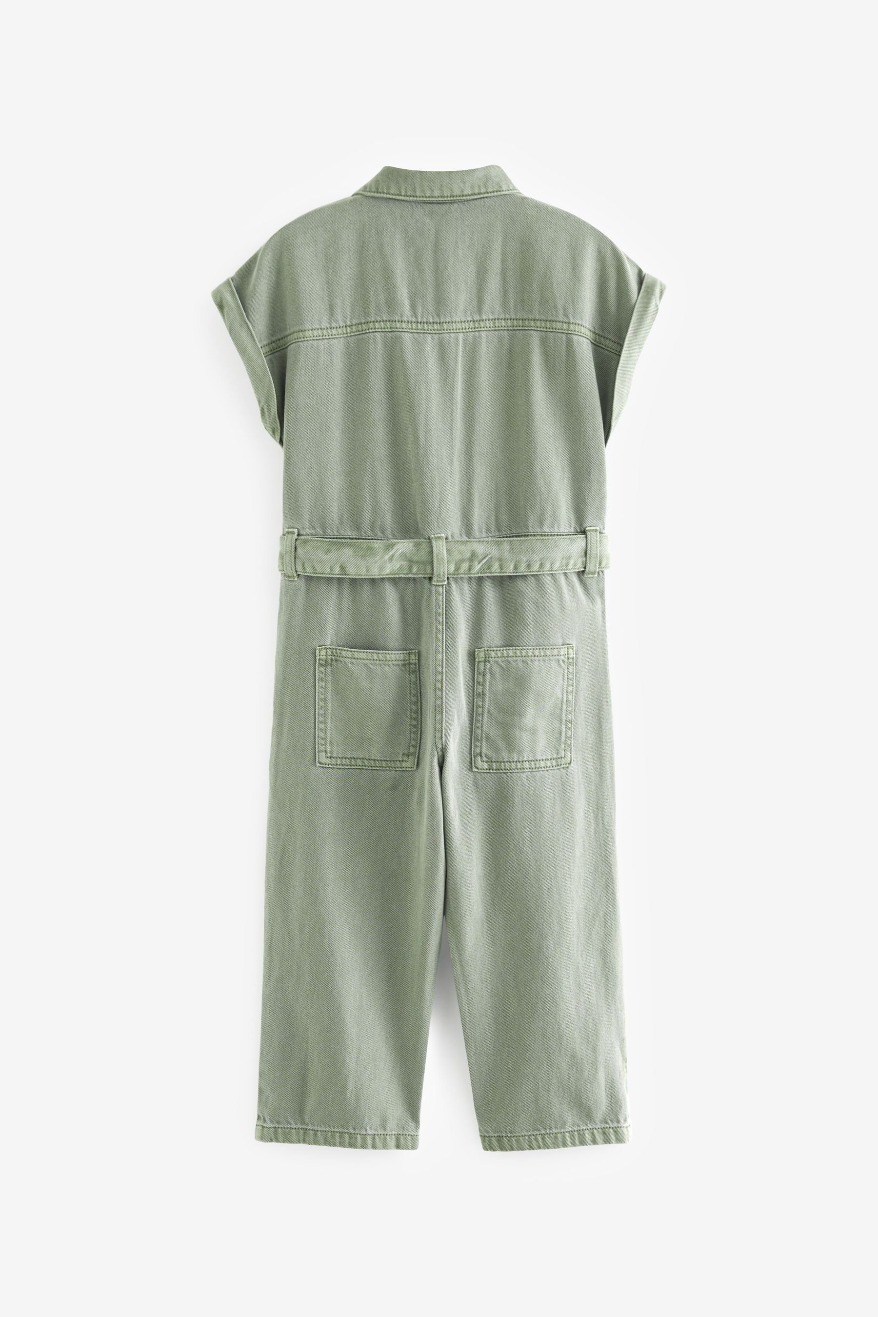 Next (1-tlg) Green Jumpsuit Overall Khaki