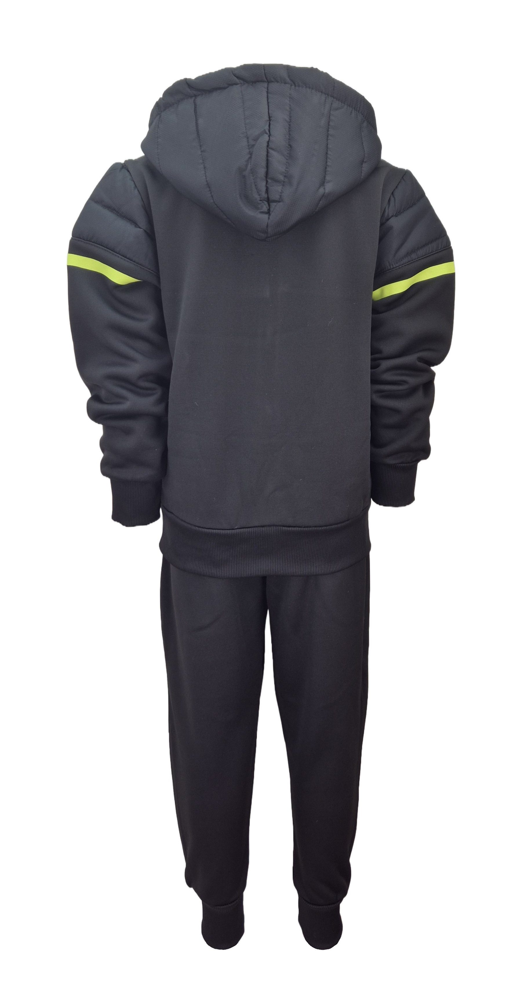Hessis Jogginganzug Freizeitanzug JF372 (Set, 2-tlg., Jacke mit Jogginghose), für Jungen Stylisch mit Reißverschlusstaschen