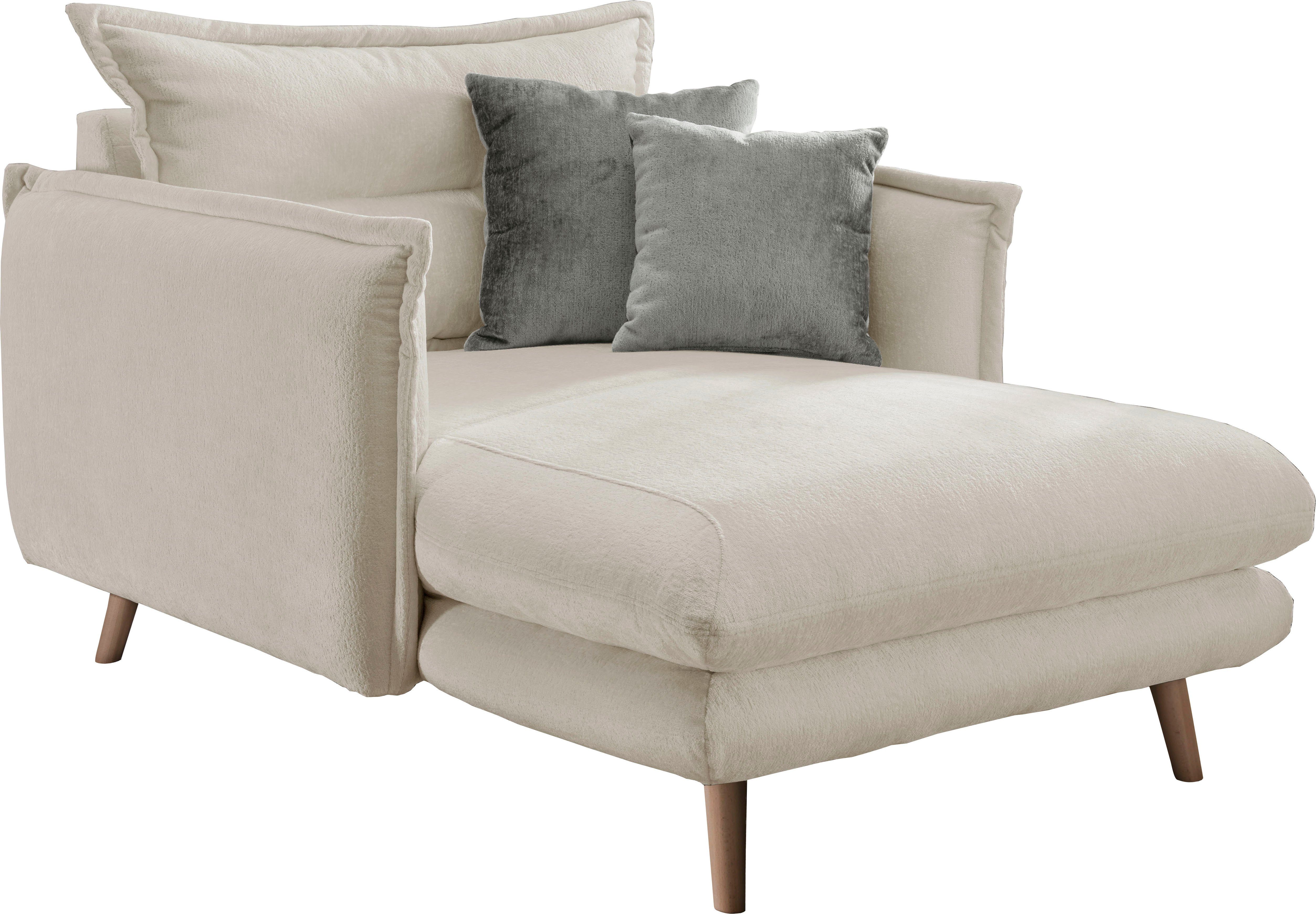 Home affaire Loveseat Lazio, moderner Sessel mit einer bequemen Polsterung, 2 Stk. Zierkissen