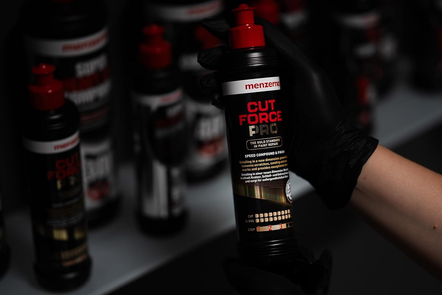 menzerna Cut Force Pro Auto Politur 250ml 3in1 All in One Autopolitur Autopolitur, Profi One Step Polierpaste - Schleifpaste für alle Lackarten – Bild 5 von 5