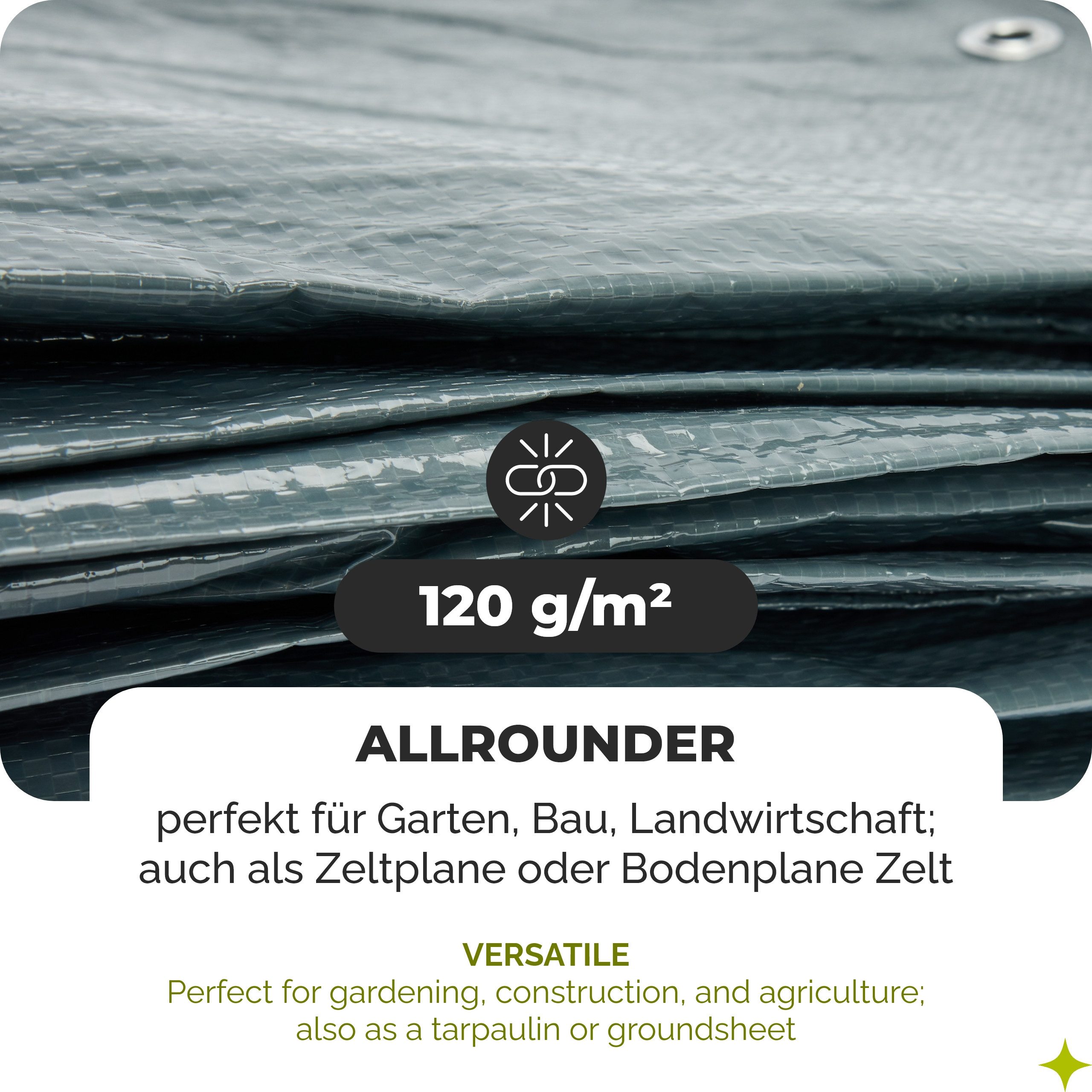 Garronda Schutzplane Gewebeplane wasserdicht mit Ösen für Gartenmöbel, Auto günstig online kaufen