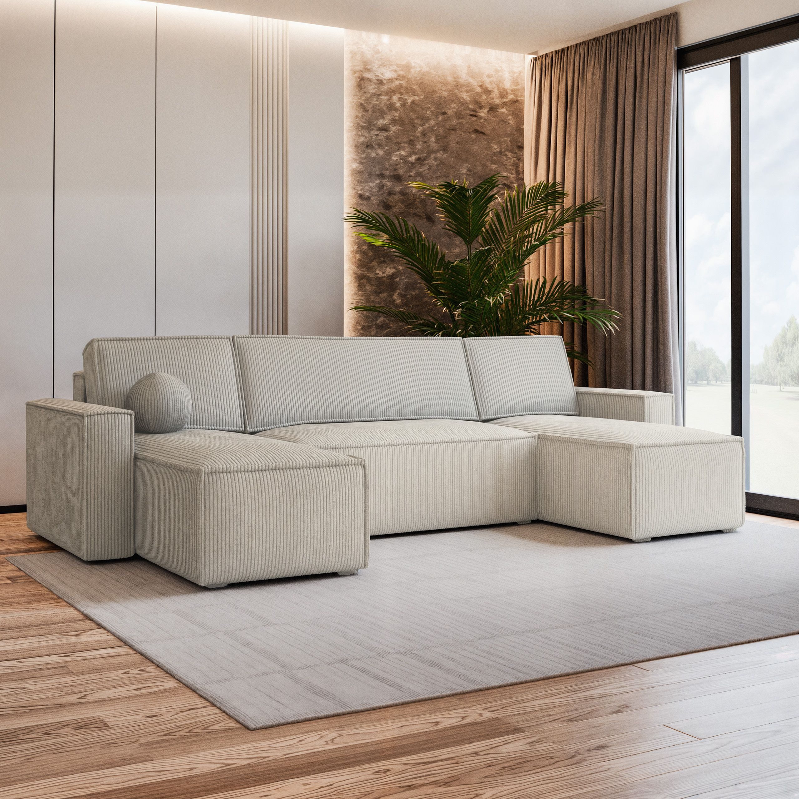 Masseno Ecksofa PESANO mit Schlaffunktion U-Form, günstig online kaufen