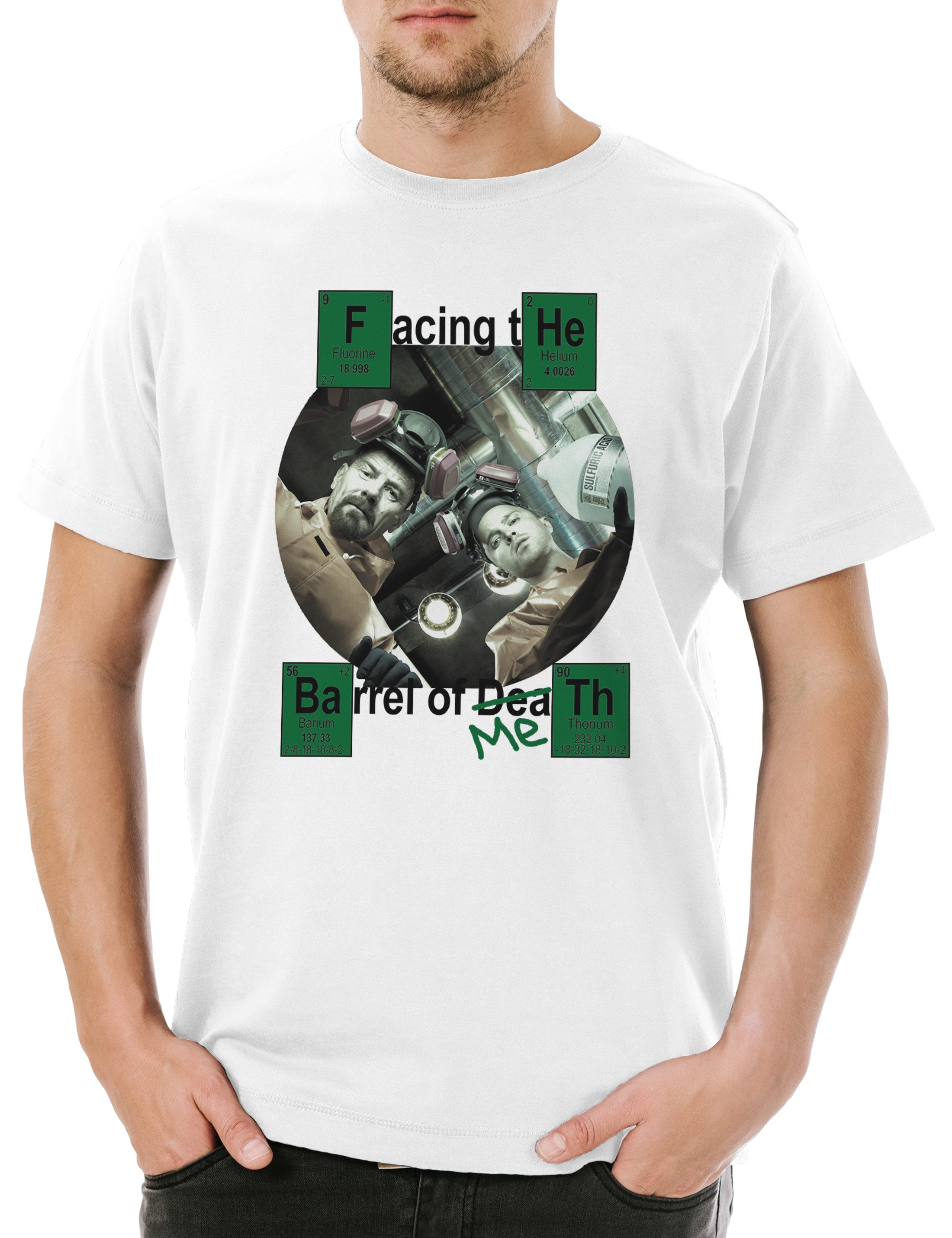 Print-Shirt Barrel Of Herren T-Shirt Walter Breaking White Pinkman Heisenberg TV