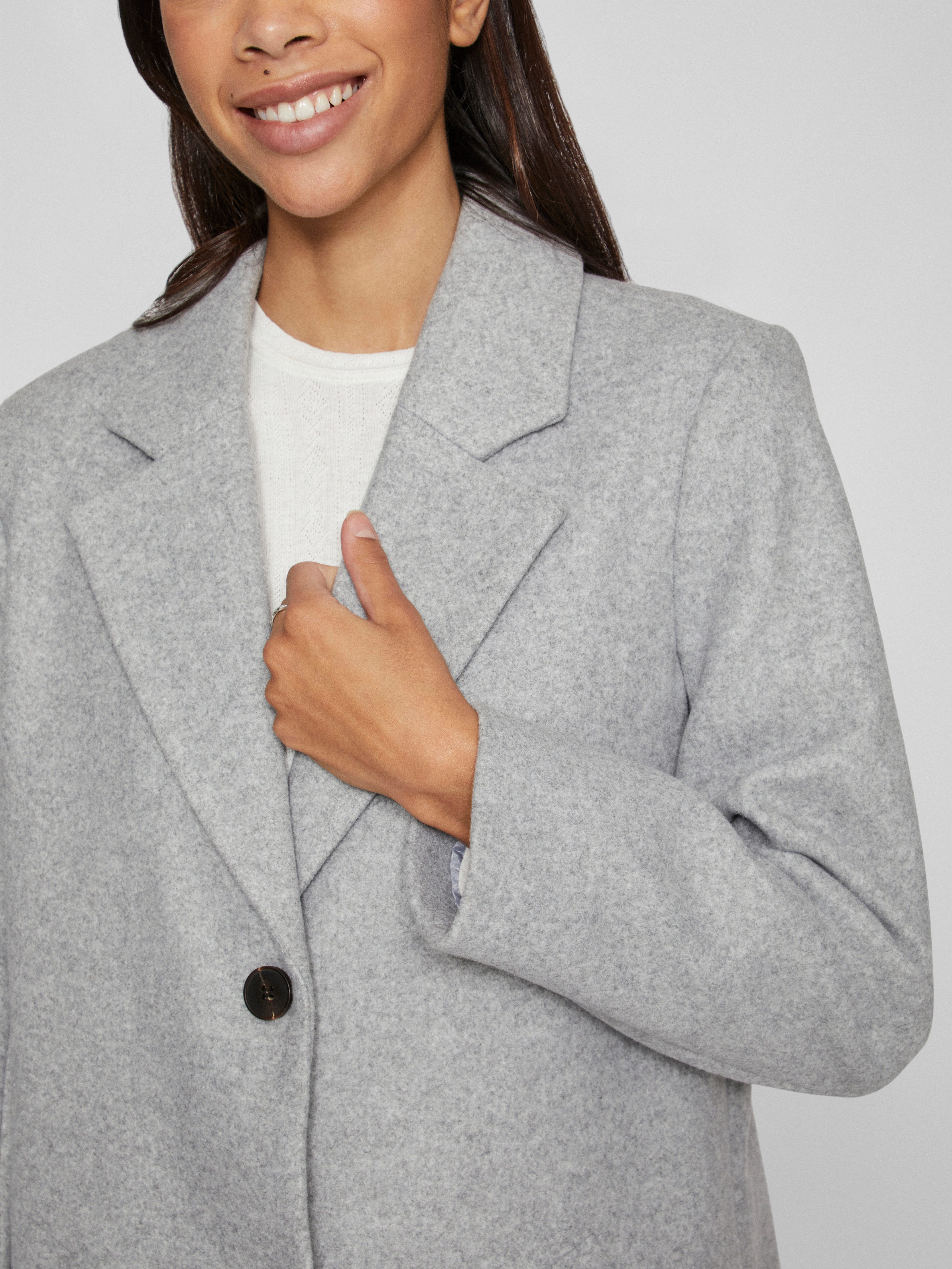 Vila Kurzmantel VICLAUDIA BUTTON COAT - NOOS