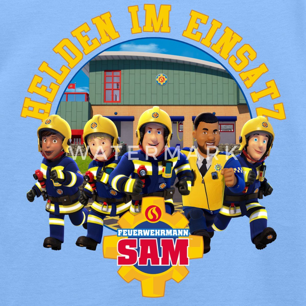 Spreadshirt T-Shirt Feuerwehrmann Sam™ Helden Im Einsatz Kinder T-Shirt (1-tlg)