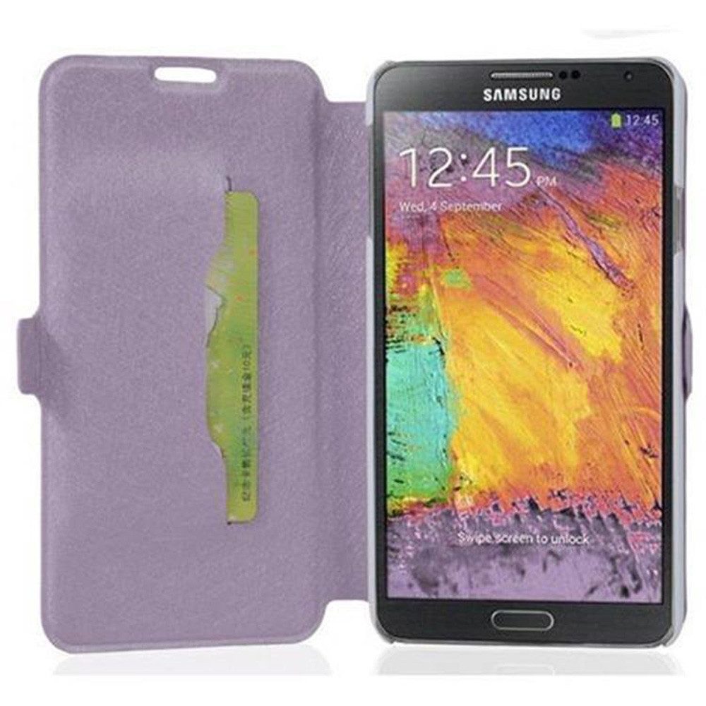Cadorabo Handyhülle für Samsung Galaxy NOTE 3 Hülle Samsung Galaxy NOTE 3, Schutzhülle mit Magnetverschluss und Kartenfach