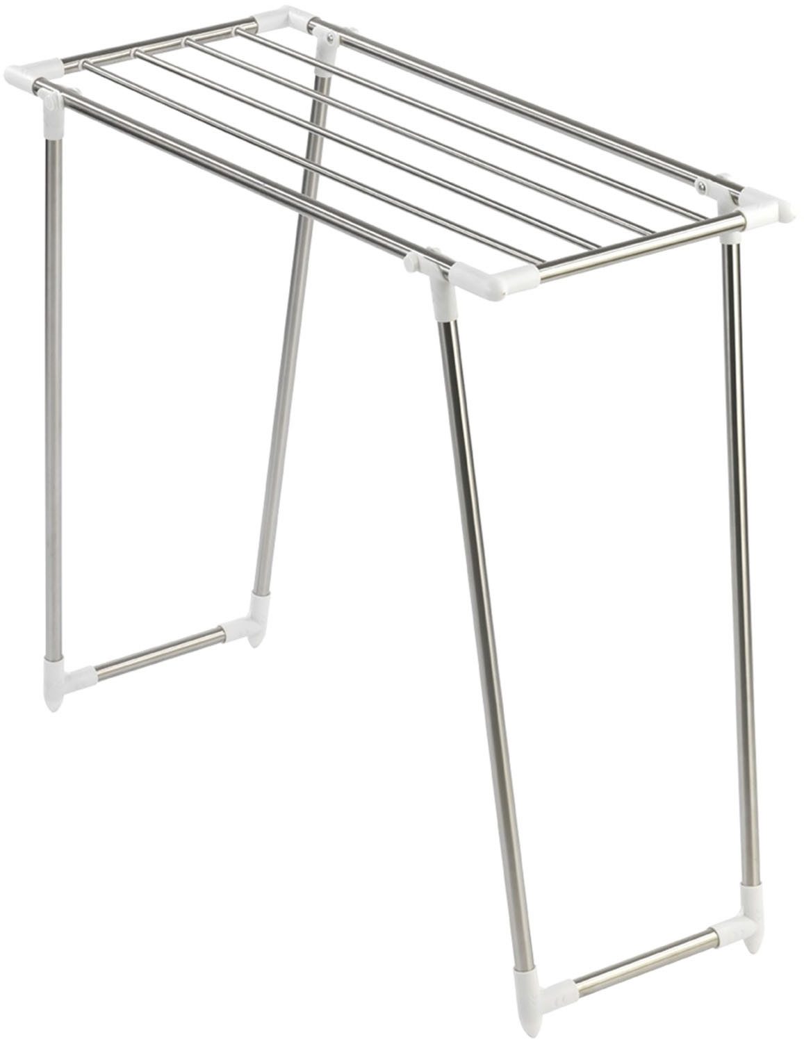 WENKO Wäscheständer Modell Profi Single, schmaler Wäschetrockner, 5,50 m Trockenlänge, für Balkon & Badewanne