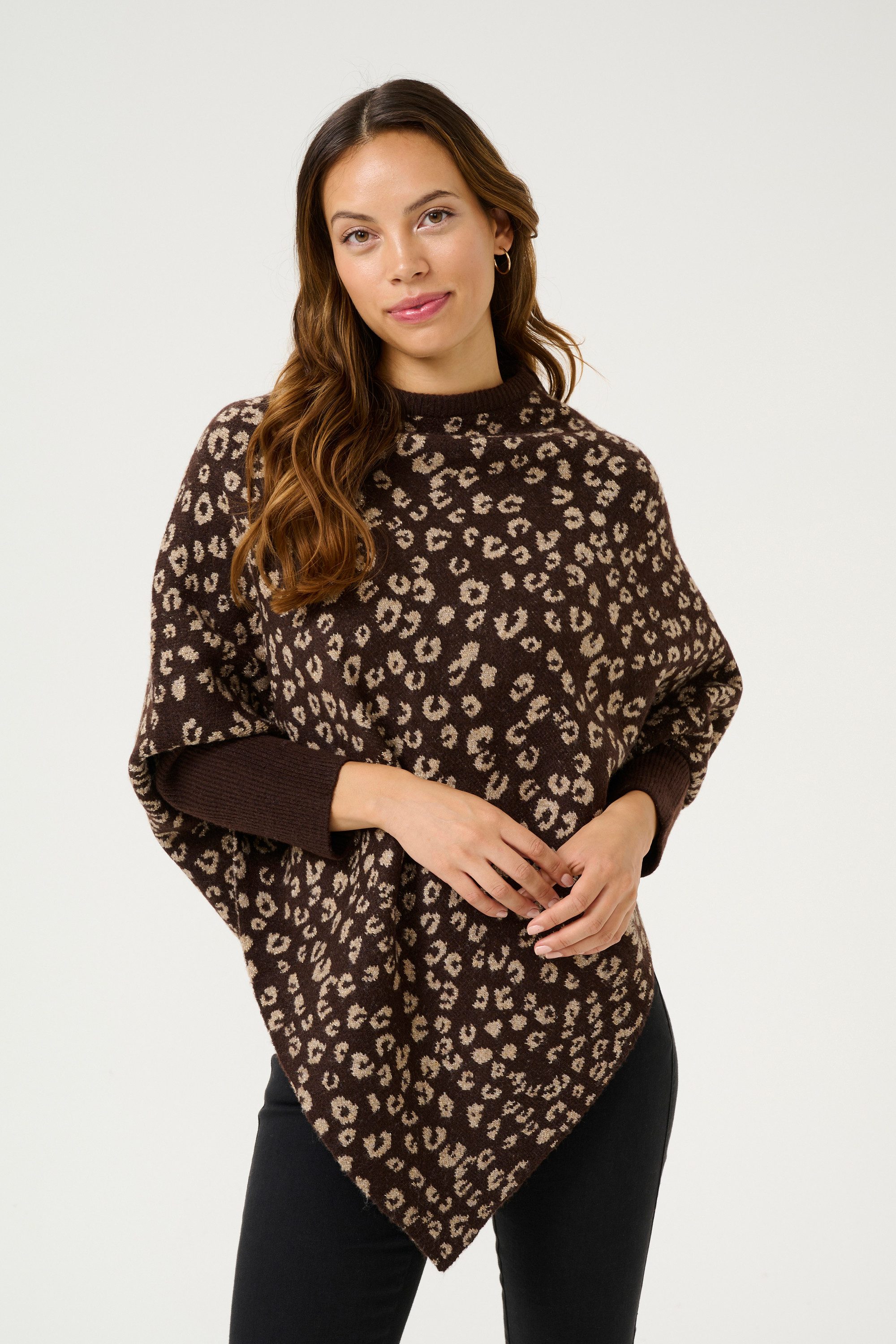 KAFFE Strickponcho Poncho KAmolly