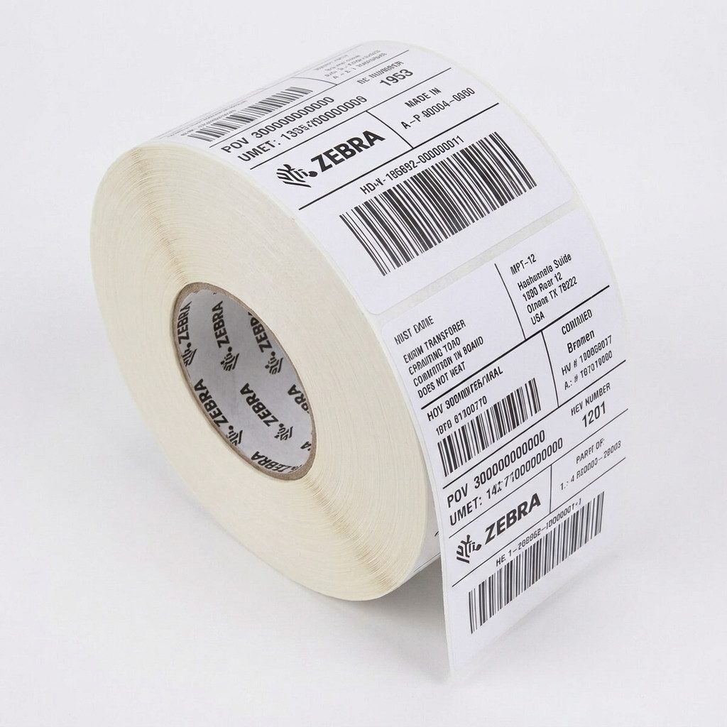 ZEBRA Etiketten Zebra 8000T Void Matte Silber 25 x 51 mm
