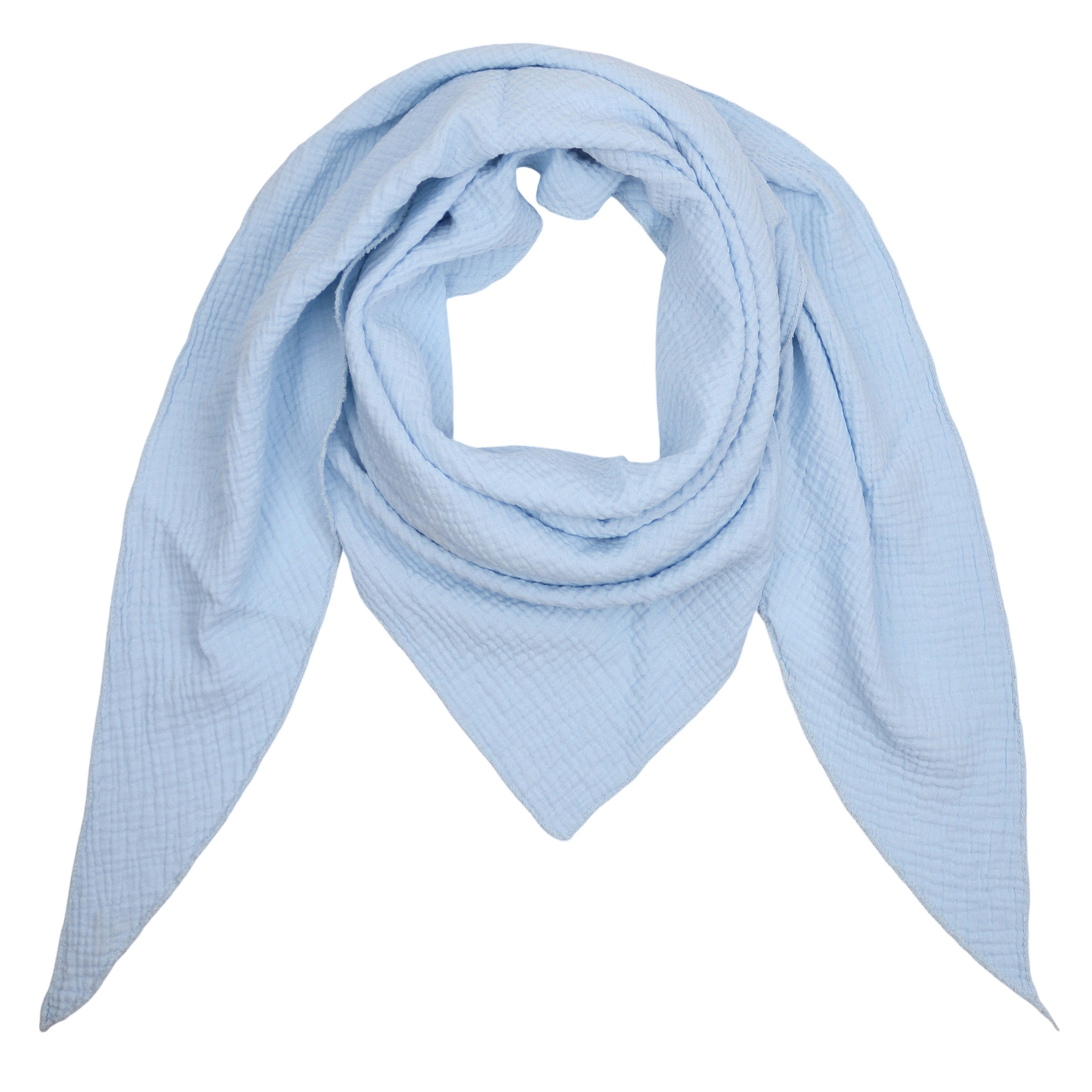 MIRROSI Dreieckstuch Aus Musellin Dreiecksschal ca.190x80 cm, Made in Italy günstig online kaufen