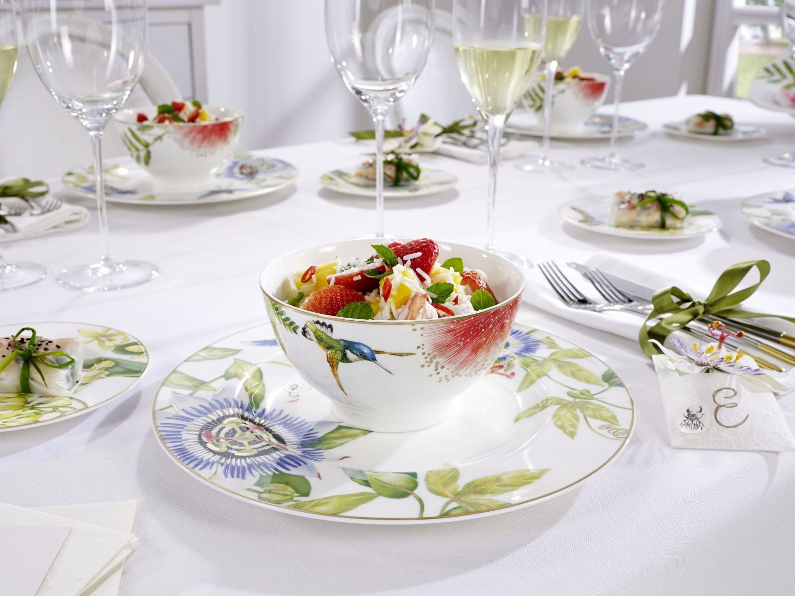 Villeroy & Boch Schale Amazonia Bol 13 cm, Premium Bone Porcelain, (Schüsseln & Schalen)