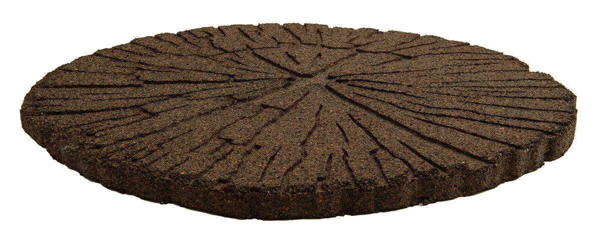 Lemodo Trittsteine Trittstein, Gartenplatte, Gehwegplatte in Baumstammoptik, 46x46 cm, 1-St., Rutschfester Untergrund, Baumstamm-Optik