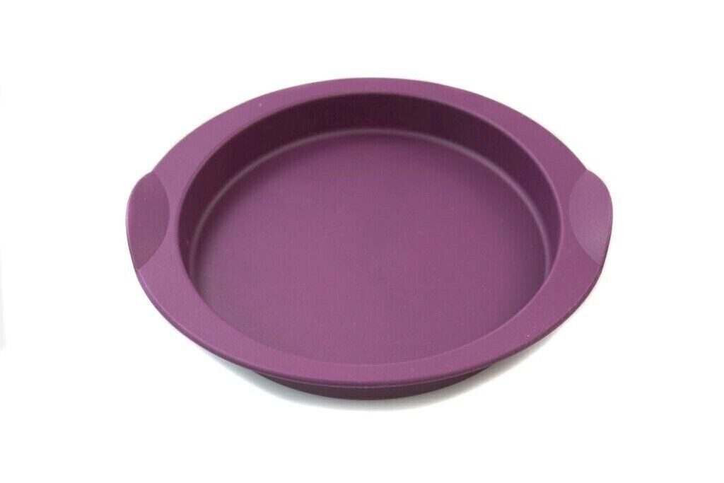 TUPPERWARE Backform TUPPERWARE Backen Silikonform Glatte Runde lila klein 16 cm