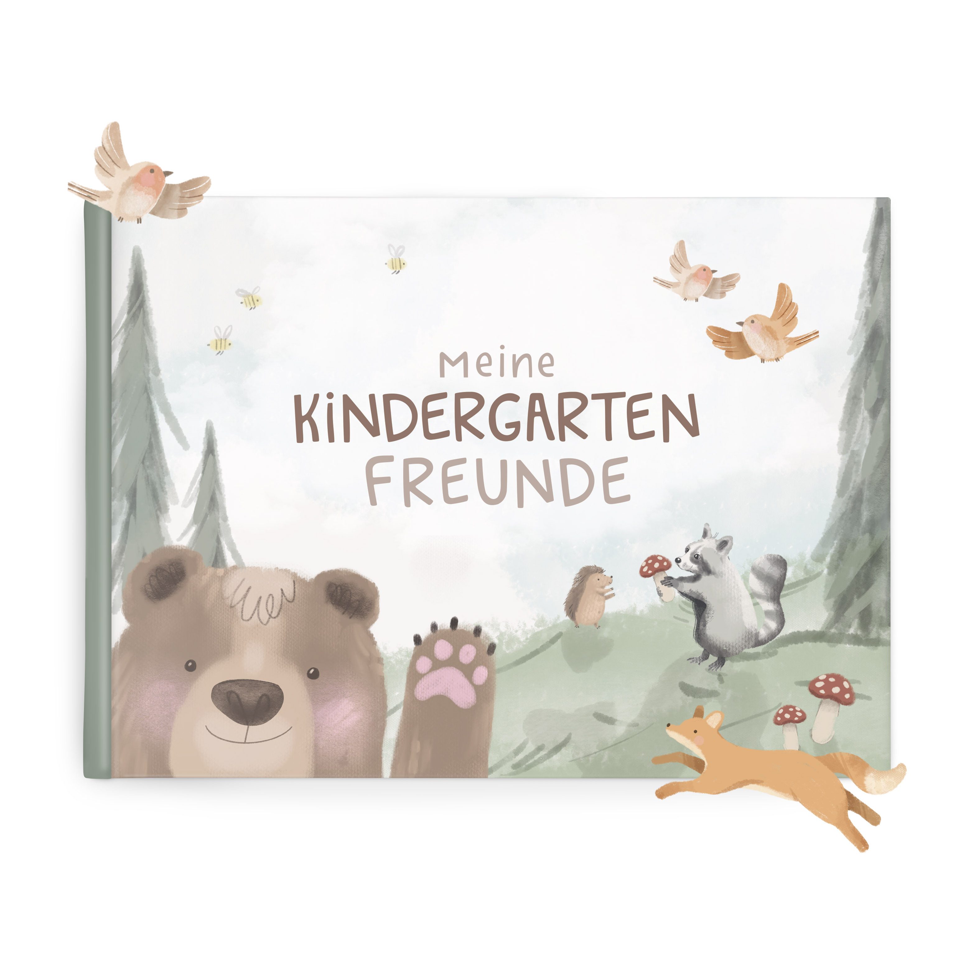 mintkind Freundebuch Freundebuch Kindergarten - Erinnerungsbuch 96 Seiten