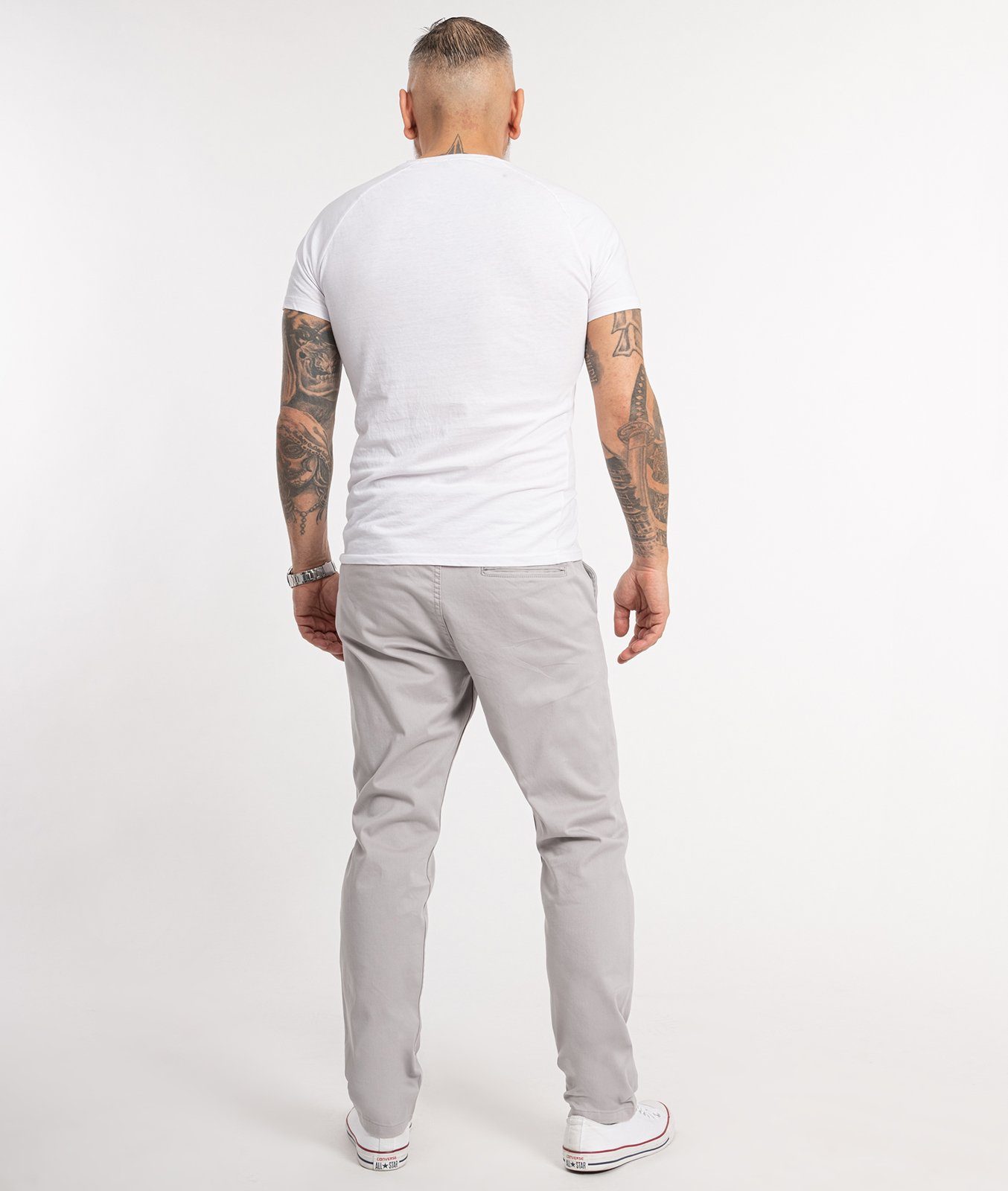 Indumentum Chinohose Herren Regular Fit Chinohose IR-506 auch in Größen Größen erhältlich, mit elastischem Bund – Bild 5 von 5