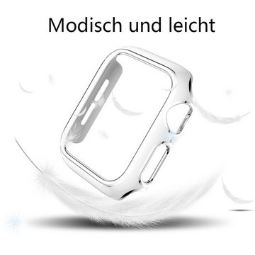 GelldG Uhrenetui Hülle mit Displayschutz kompatibel mit Apple Watch Series 7/6/SE/54321