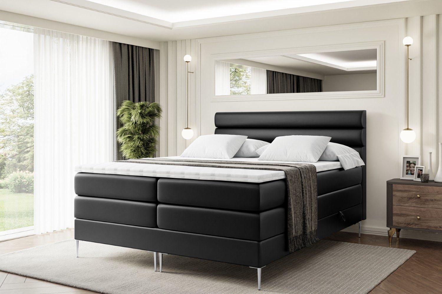 ALTDECOR Boxspringbett CELESTIA-F KING (Multipocket-Matratze H4, günstig online kaufen