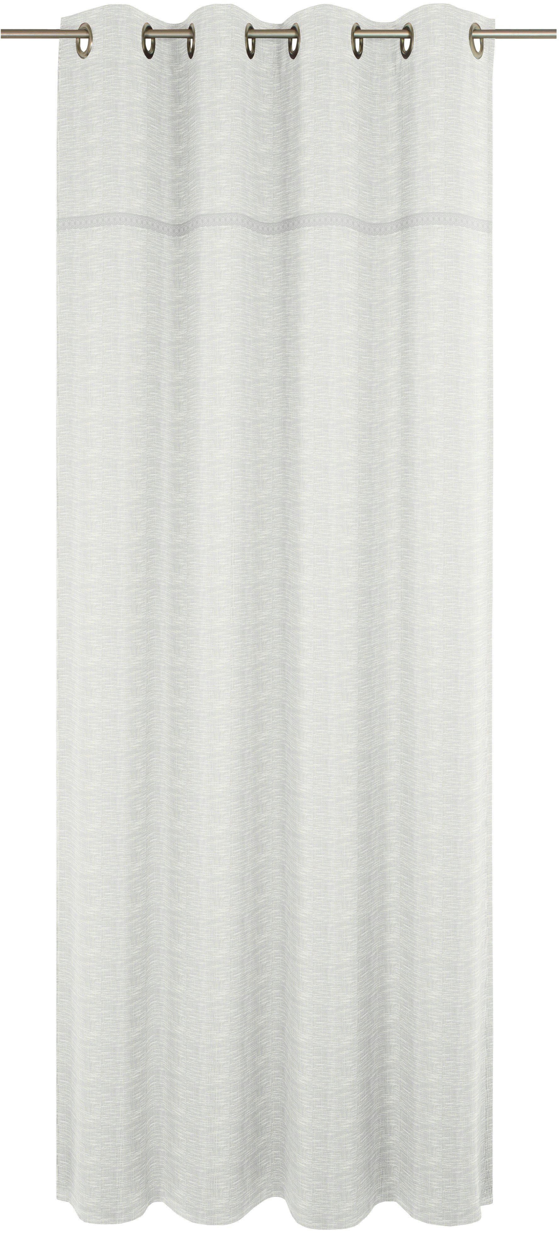Vorhang Wiessee, Wirth, Ösen (1 St), blickdicht, nach Maß weiß | Fertiggardinen