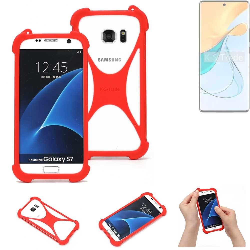 K-S-Trade Handyhülle für ZTE Blade V50 5G, Handy-Hülle Schutz-Hülle Bumper Silikon Schutz Hülle Cover Case