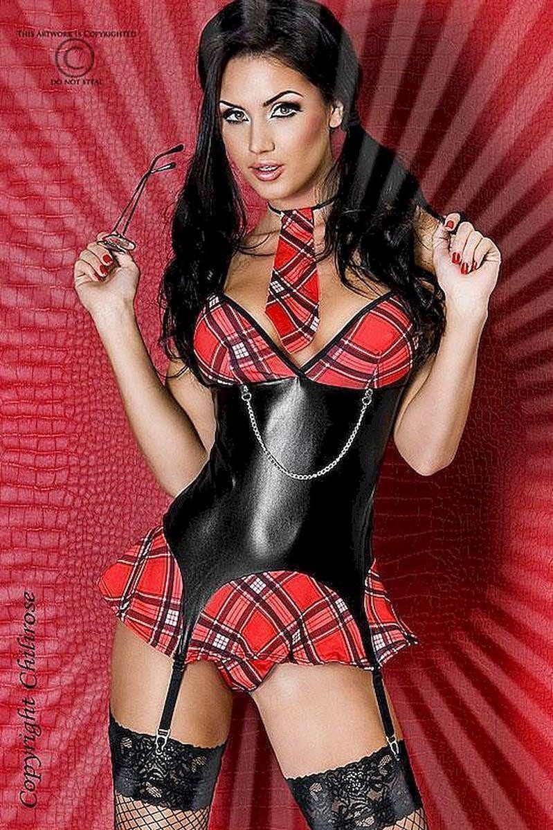 Chilirose Kostüm Chilirose Professorin-Outfit CR3195