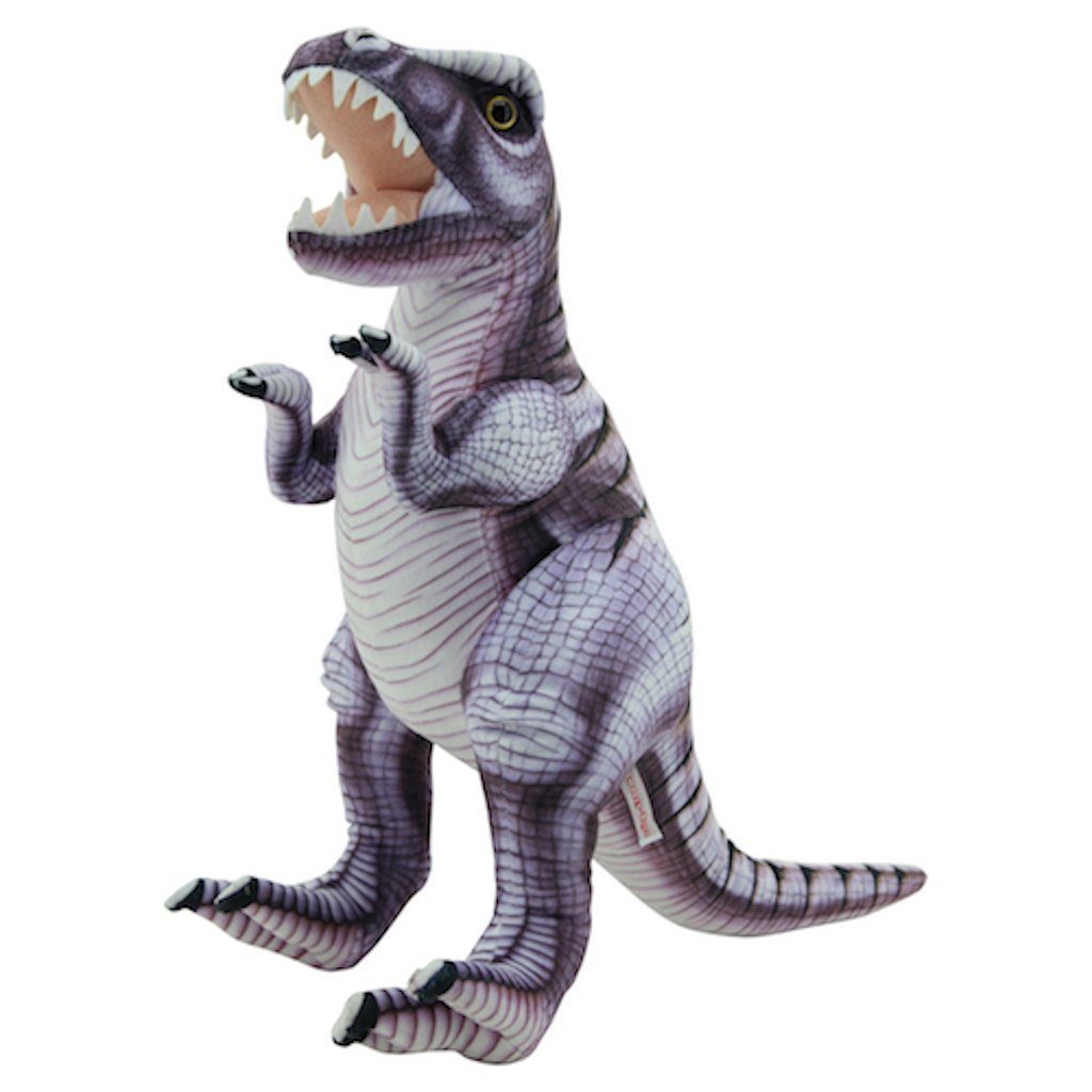 Sweety-Toys Kuscheltier Sweety Toys 10936 Plüsch Kuscheltier Dinosaurier 68 cm grau-lila Tyrannosaurus