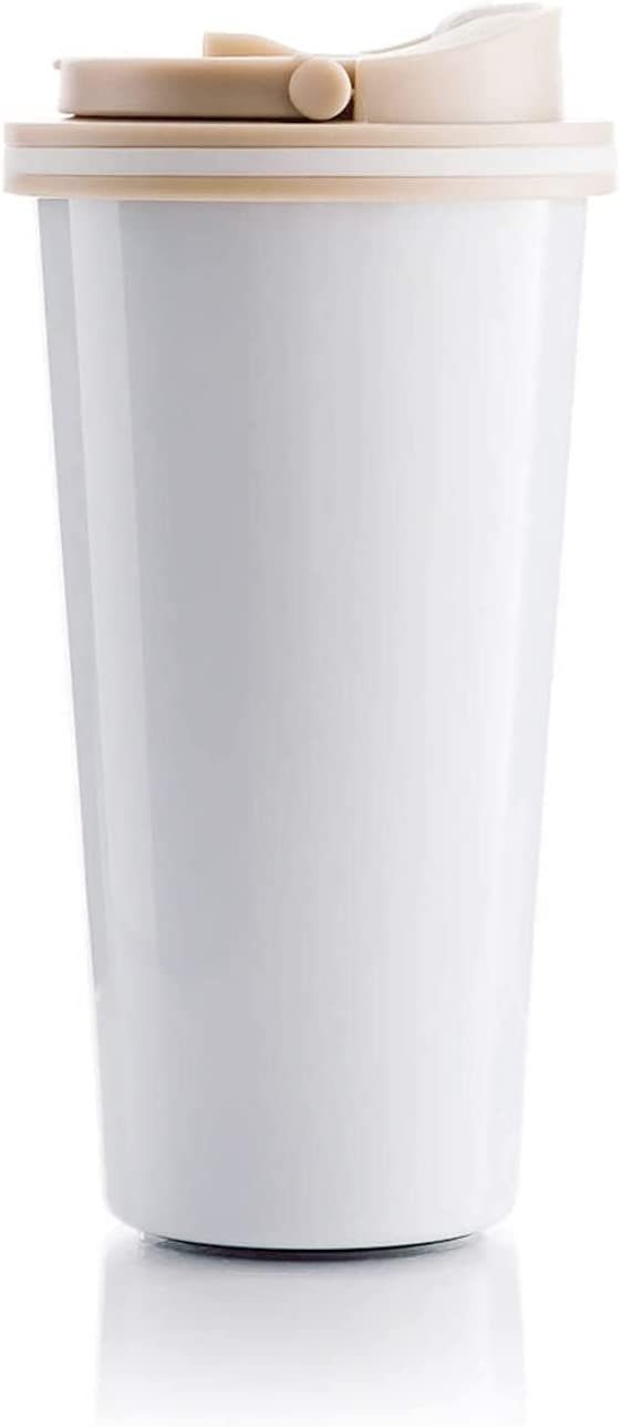 BOHORIA Thermobecher BOHORIA® Edelstahl Kaffee-to-Go, White Classic Thermobecher, 500 - ml vakuumisoliert