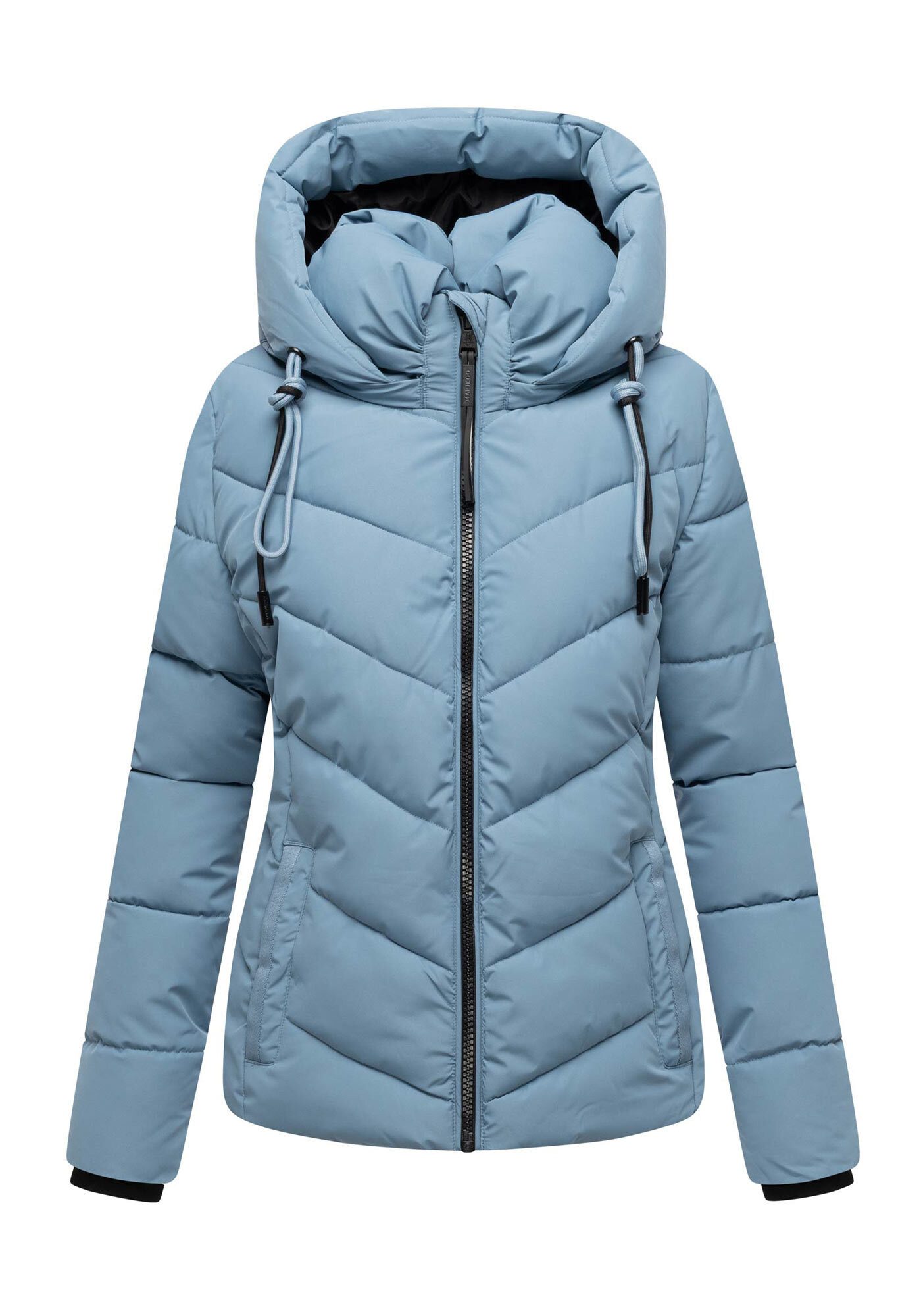 Marikoo Winterjacke Sahnemausii mit abnehmbarer Kapuze und hohem Kragen – Bild 5 von 5