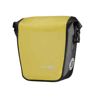 ROCKBROS Fahrradtasche »Fahrradtasche kleine Gepäckträgertasche Packtasche Einkaufstasche 100% Wasserdicht, 10/14 Liter, gelb«, Abnehmbar