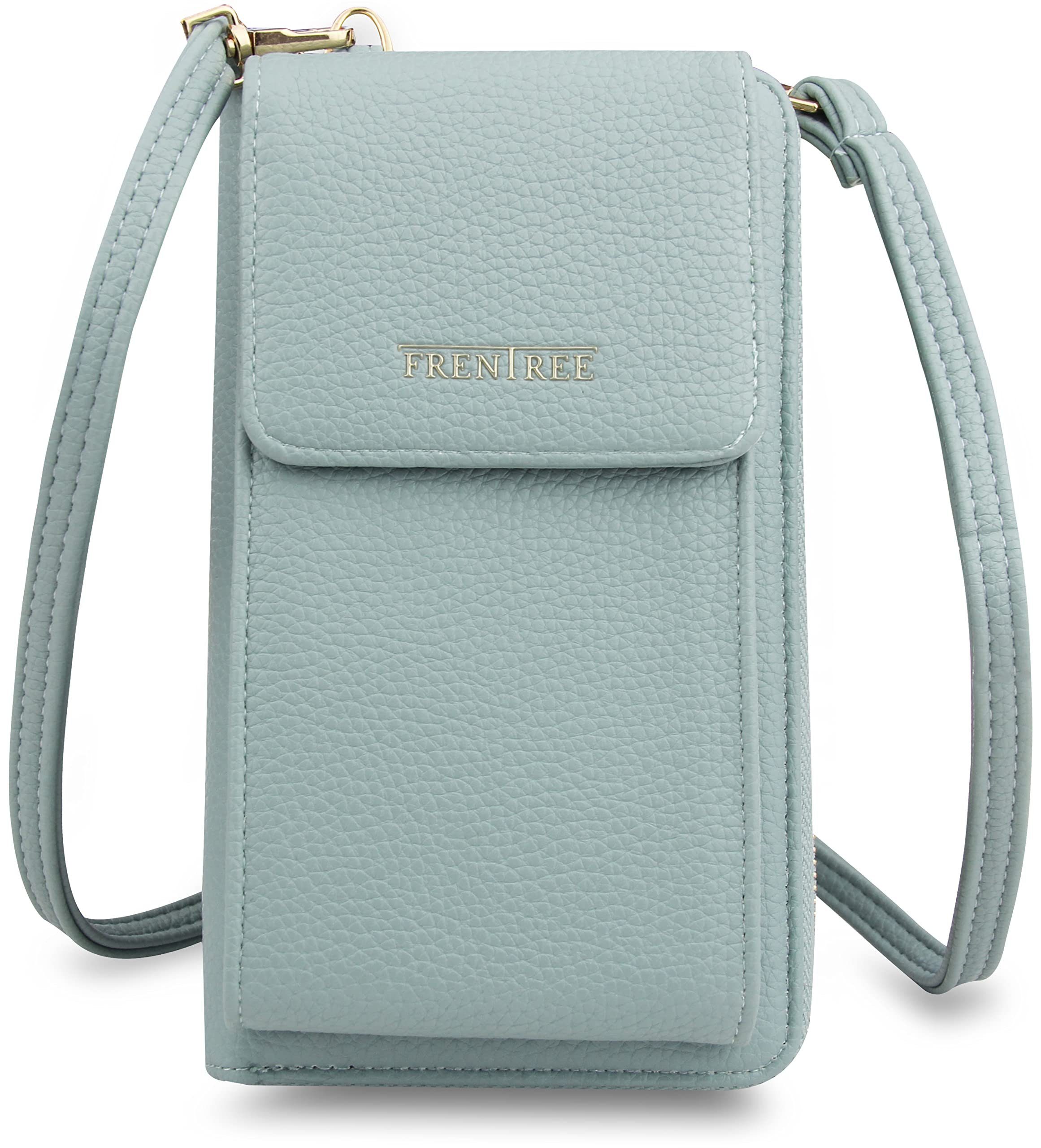 Frentree Schultertasche Damen Cross-Body Handtasche mit Handyfach und Portemonnaie, Umhängetasche mit vielen Fächern