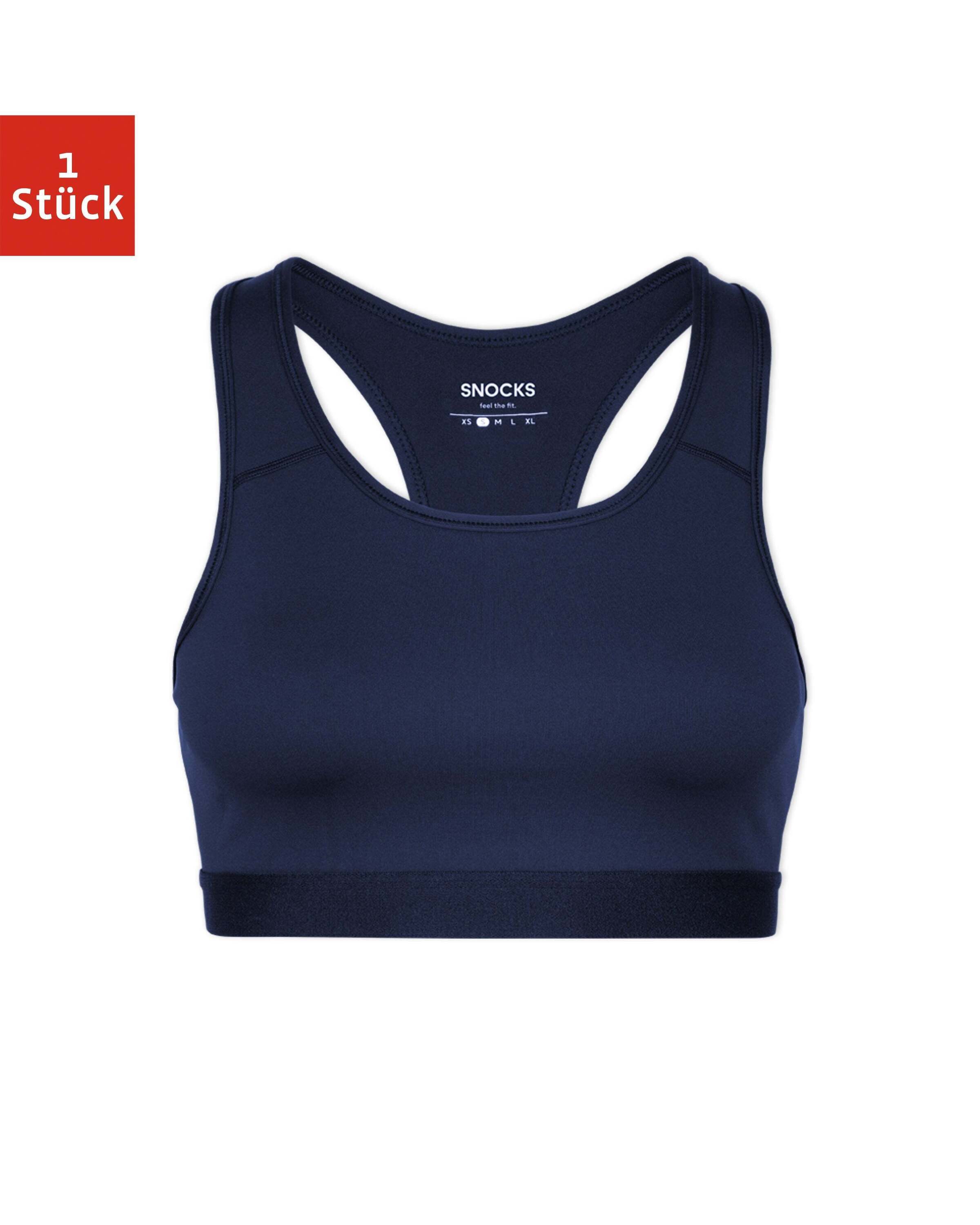 SNOCKS Sport-BH Sports Bra (1-tlg) aus recyceltem Polyester, doppellagige V günstig online kaufen