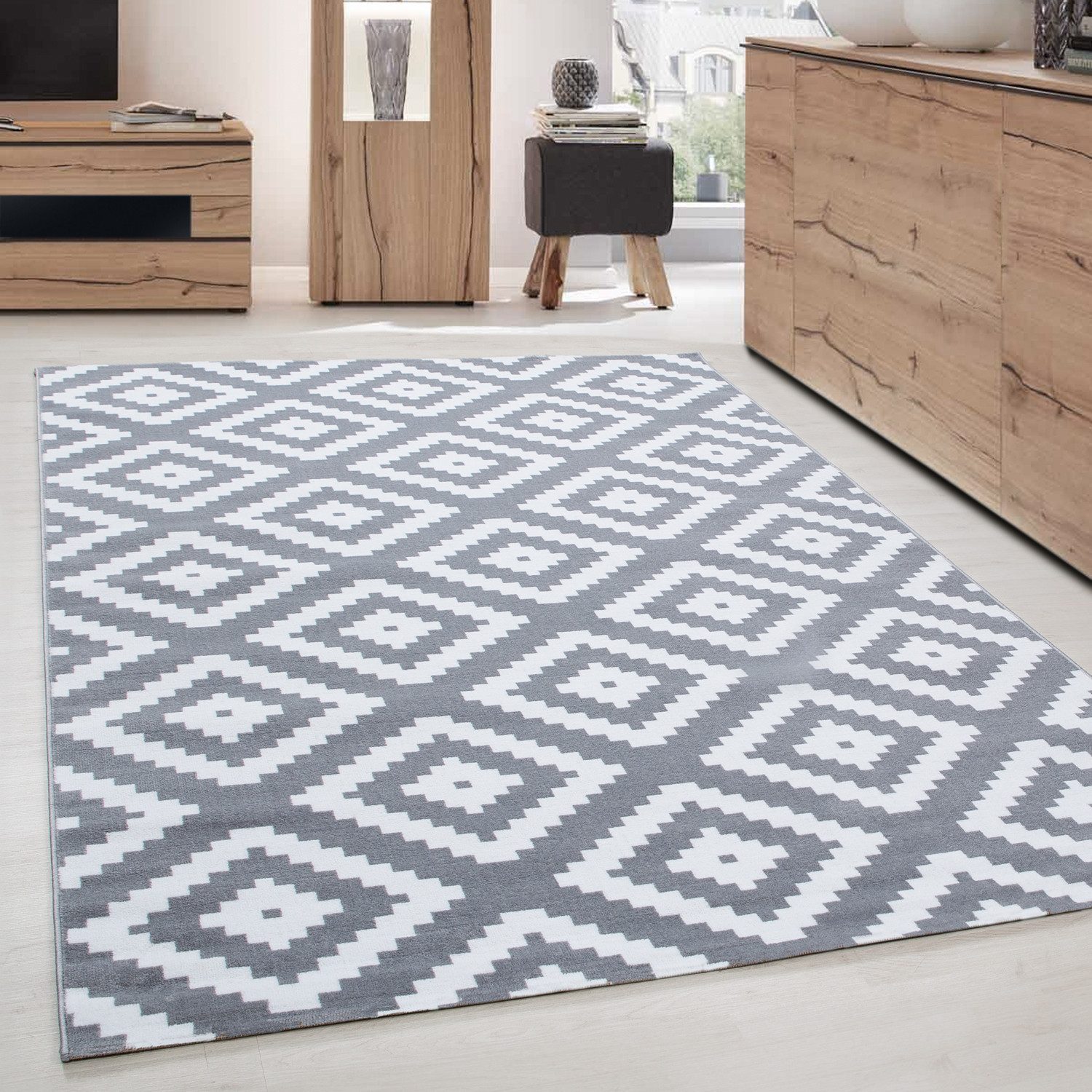 Carpettex Designteppich Geometrisch Design, Läufer, Höhe: 6 mm, Modern Kurz günstig online kaufen