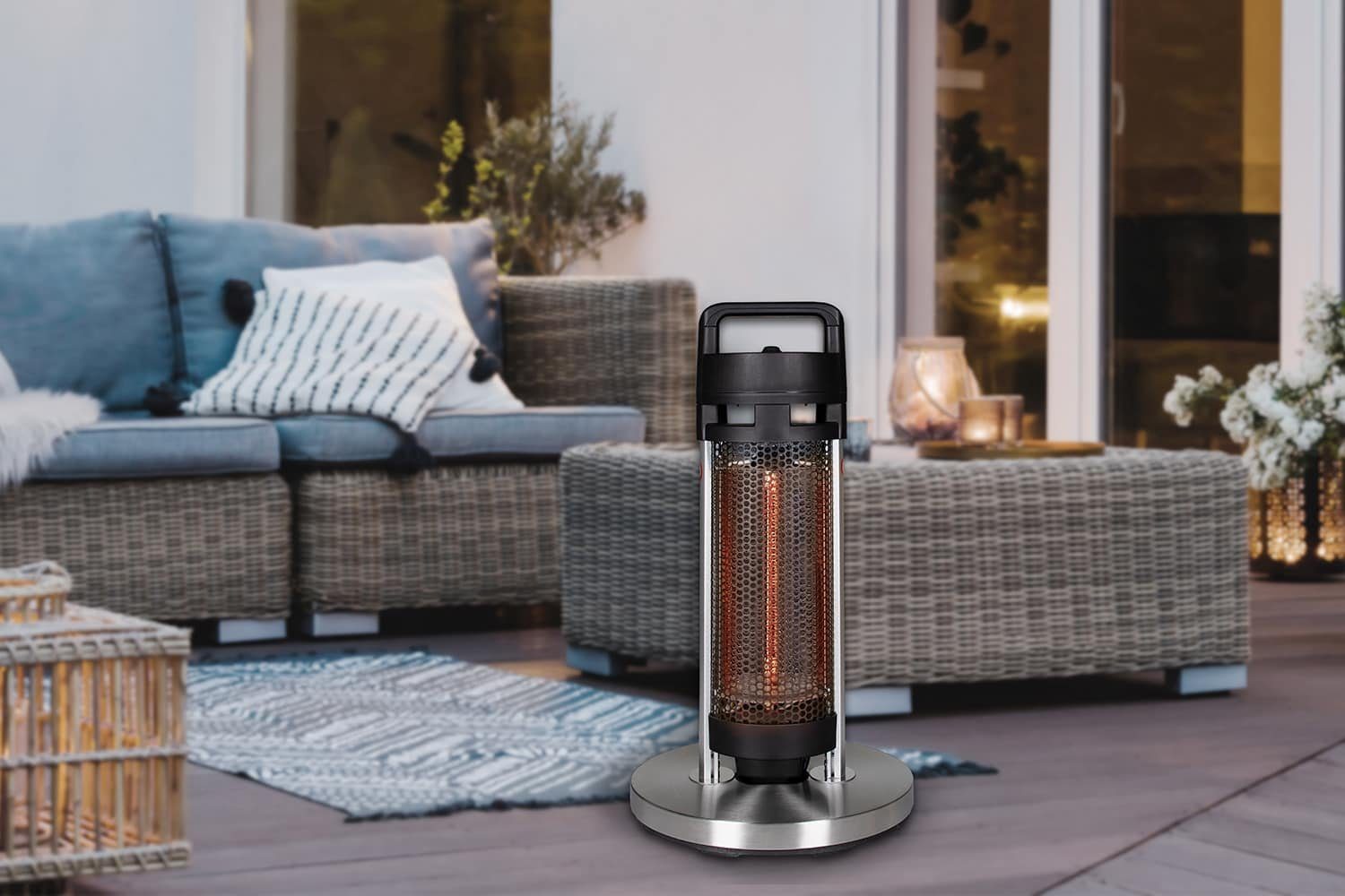 empasa Heizstrahler "HEATY", 1200 W, tragbarer Infrarot Tischheizer