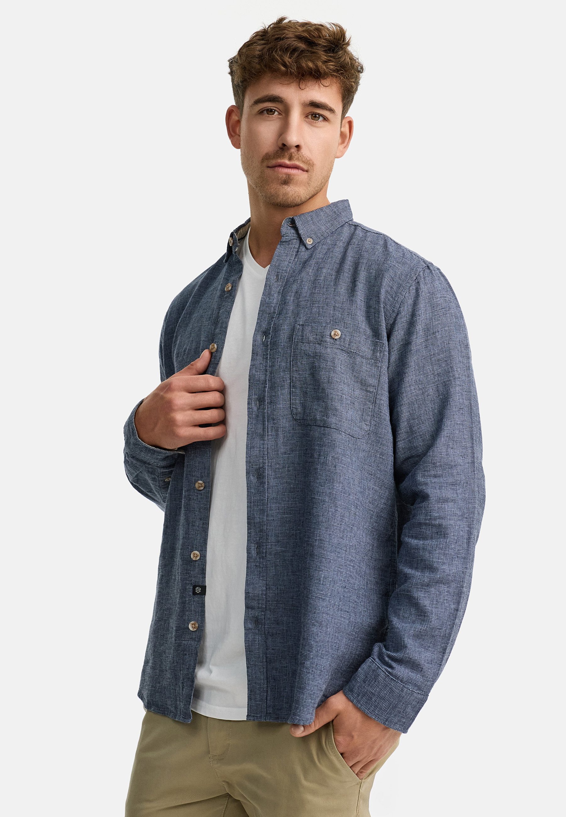 Indicode Langarmhemd Herren INNiell Herrenhemd Langarm