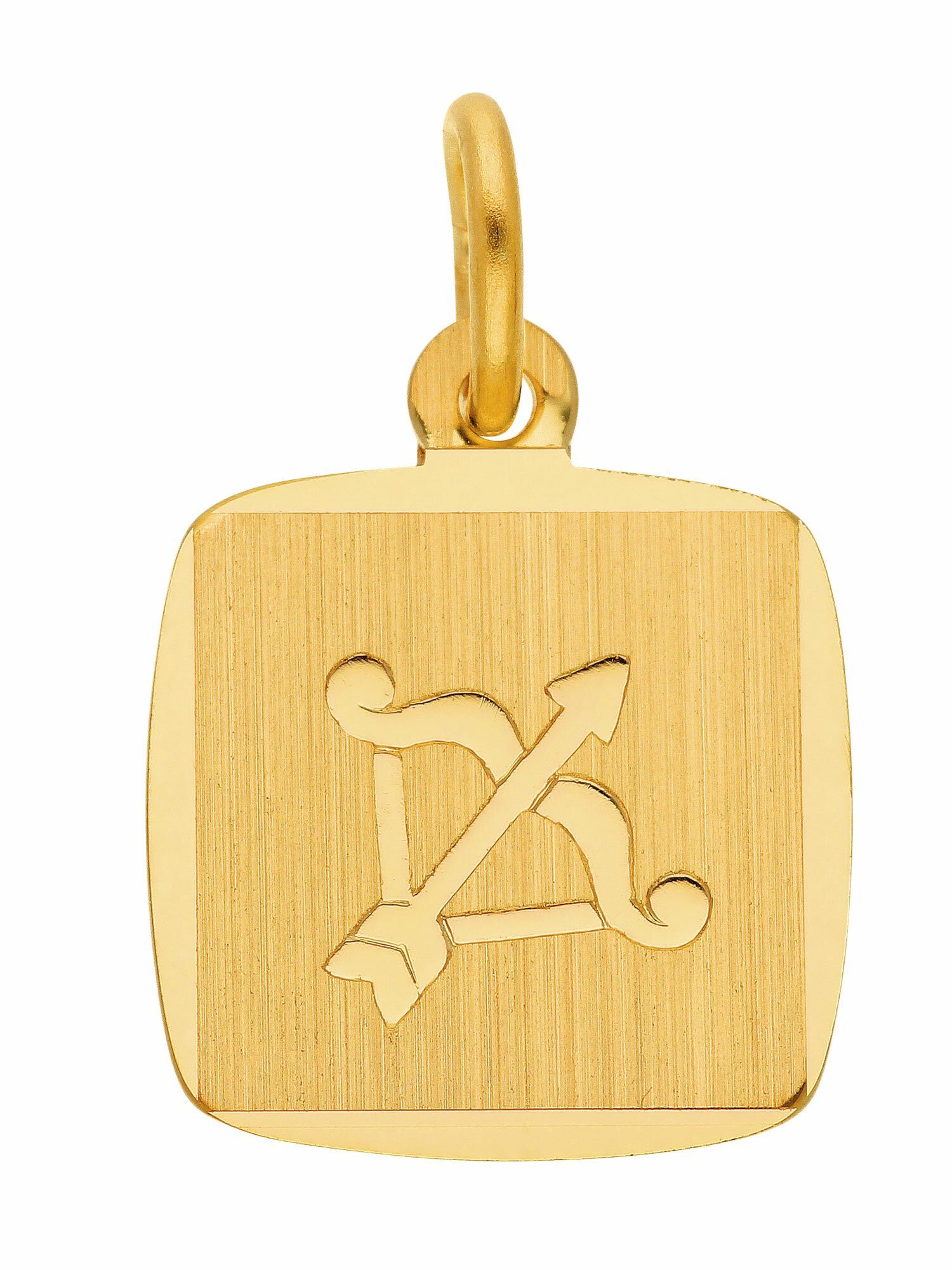 Adelia´s Kettenanhänger 333 Gold Sternzeichen Anhänger Schütze, Goldschmuck  für Damen & Herren, Mit Liebe gefertigt aus: 8 Karat ( 333 ) Gelbgold
