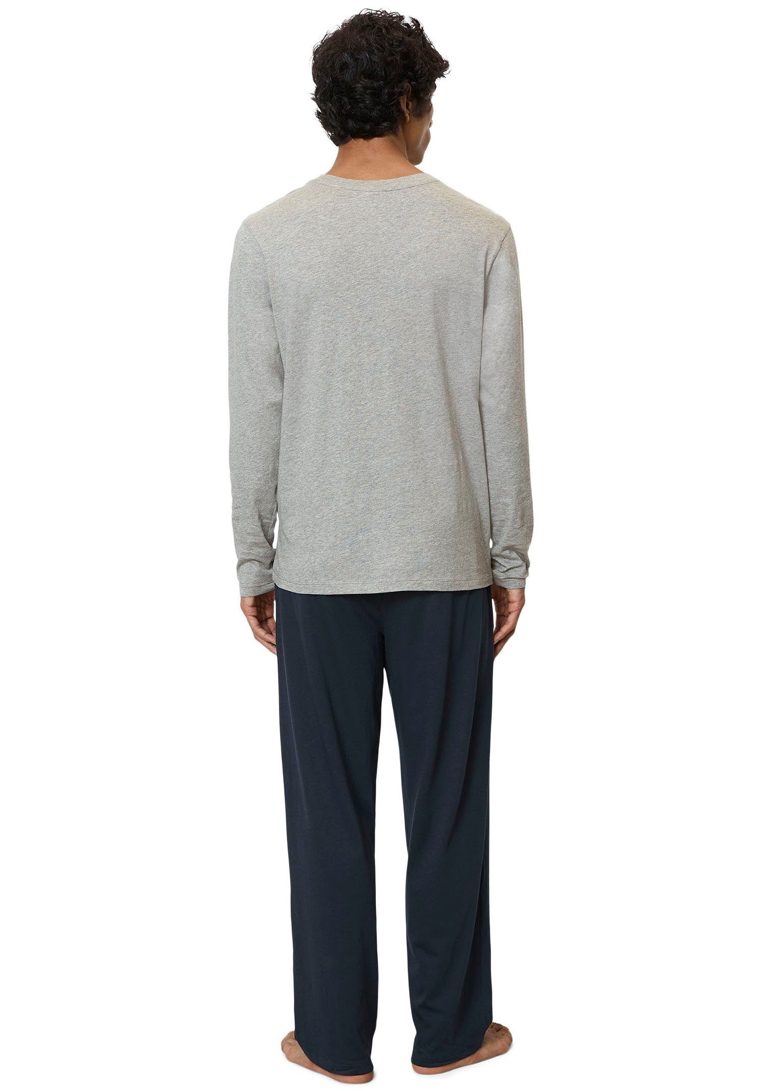 Marc O'Polo Pyjama Mix & Match Cotton (Set, 2 tlg) mit Markenlogo auf der Brust