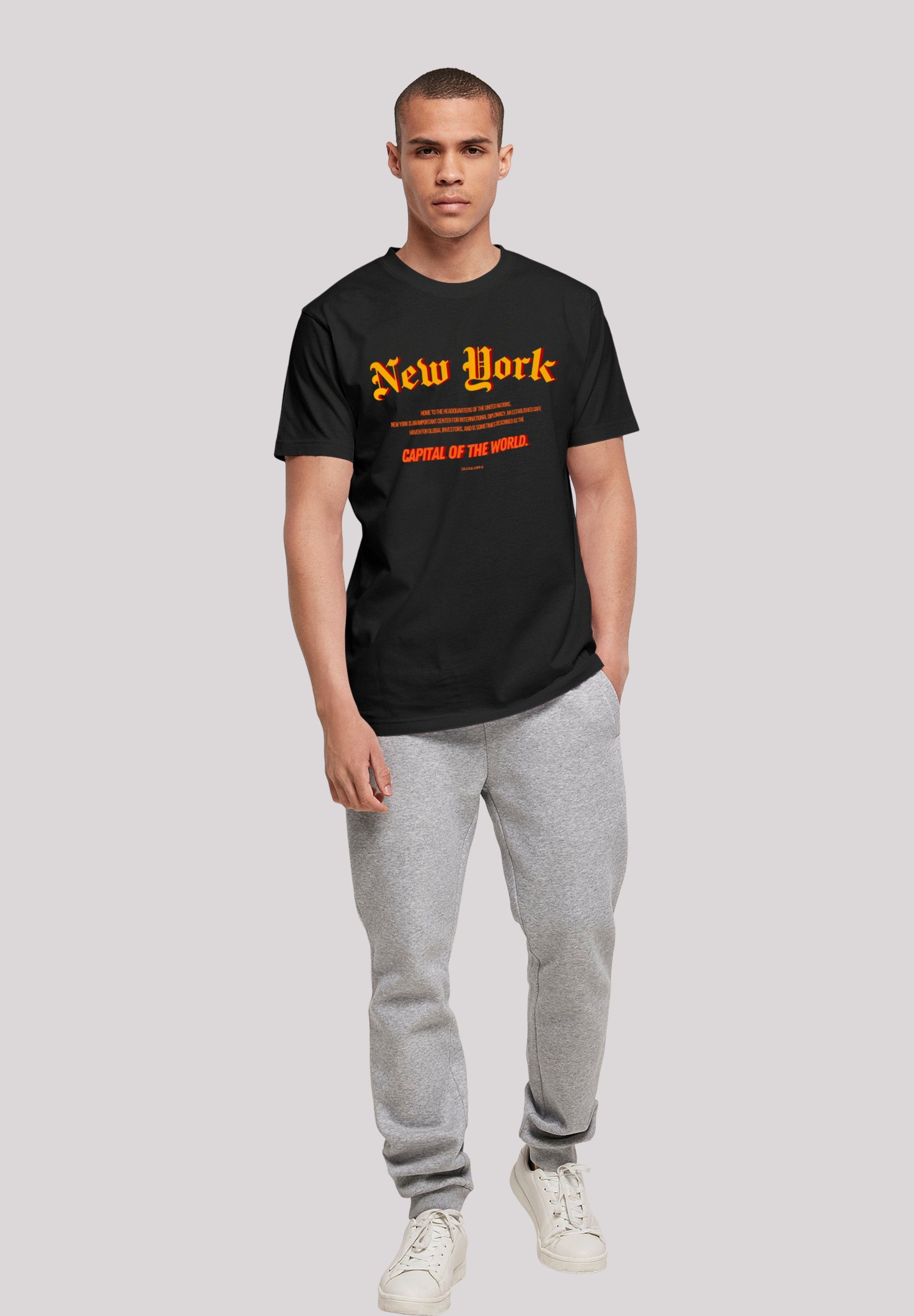 F4NT4STIC T-Shirt Print schwarz York TEE UNISEX New