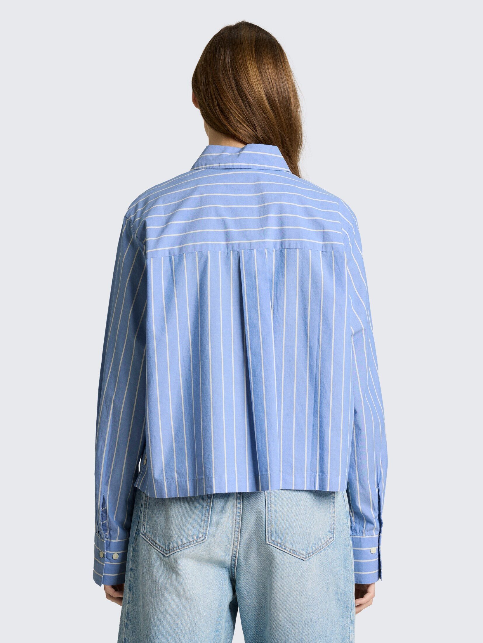 TOM TAILOR Denim Langarmbluse Blusen & Shirts Boxy Fit Hemdbluse aus Baumwolle