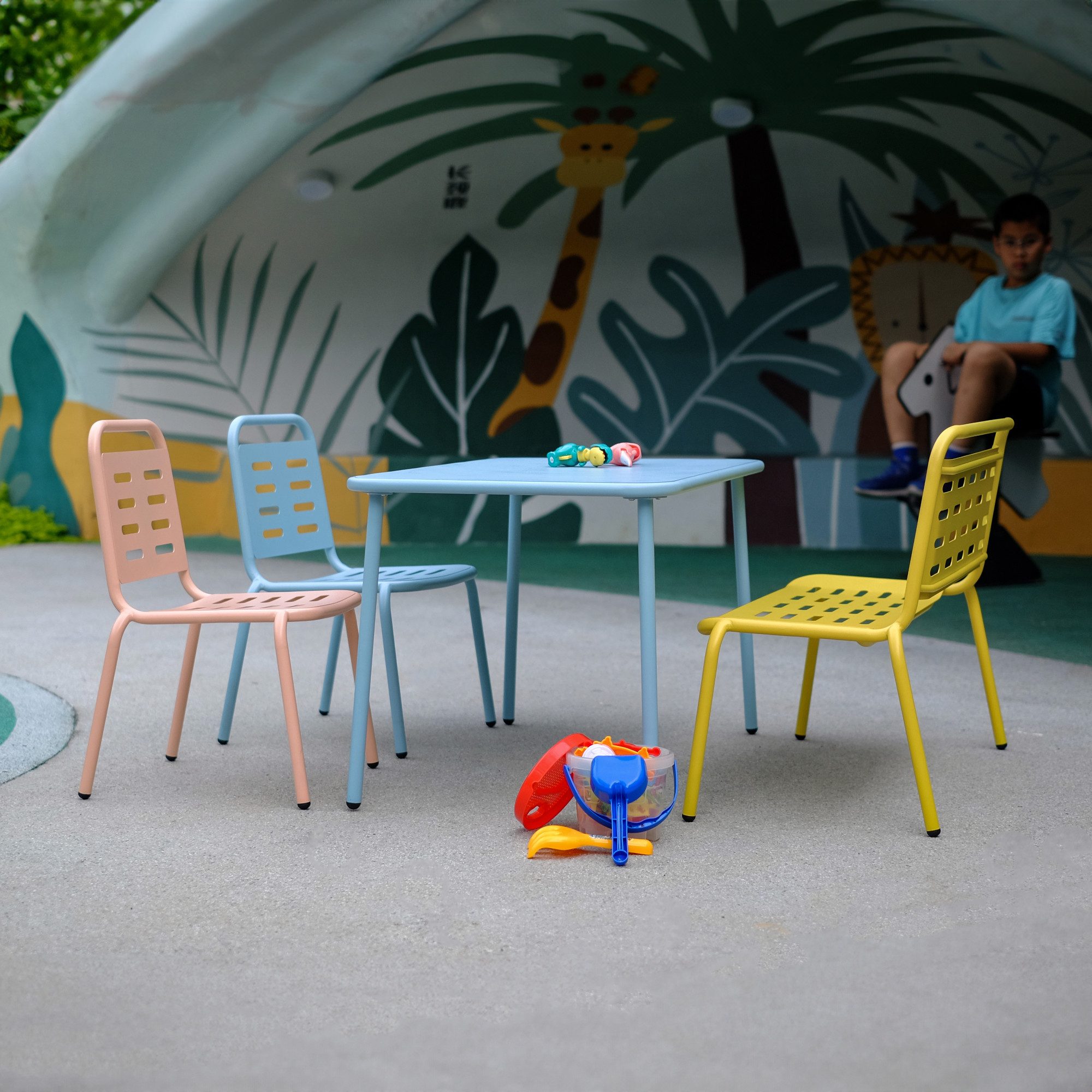 casa.pro Kindersitzgruppe, (Set, 4-tlg), »Etroubles« Kindertisch günstig online kaufen