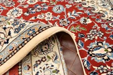 Teppich Nain 6la Teppich handgeknüpft terrakotta, morgenland, rechteckig, Höhe: 7 mm, handgeknüpft