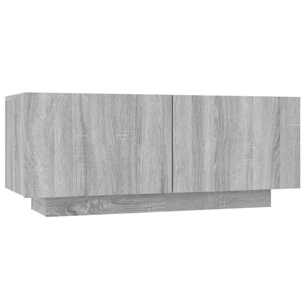 furnicato TV-Schrank Grau Sonoma Holzwerkstoff 100x35x40 cm